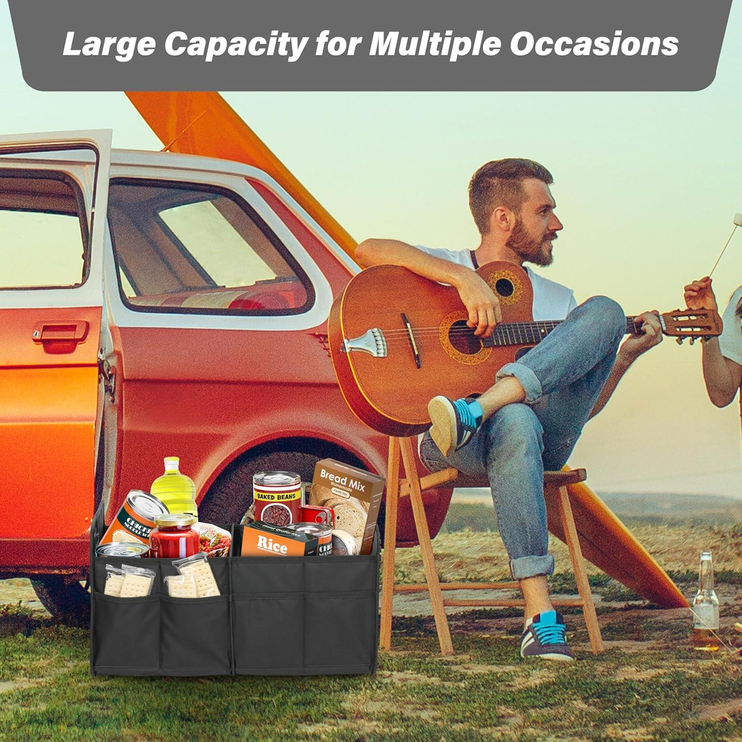 Organizador de Maletero HealSmart Plegable 50L Antideslizante