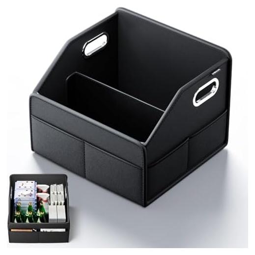 Organizador de Maletero ULPOCMU de Cuero PU 22.7L Compacto