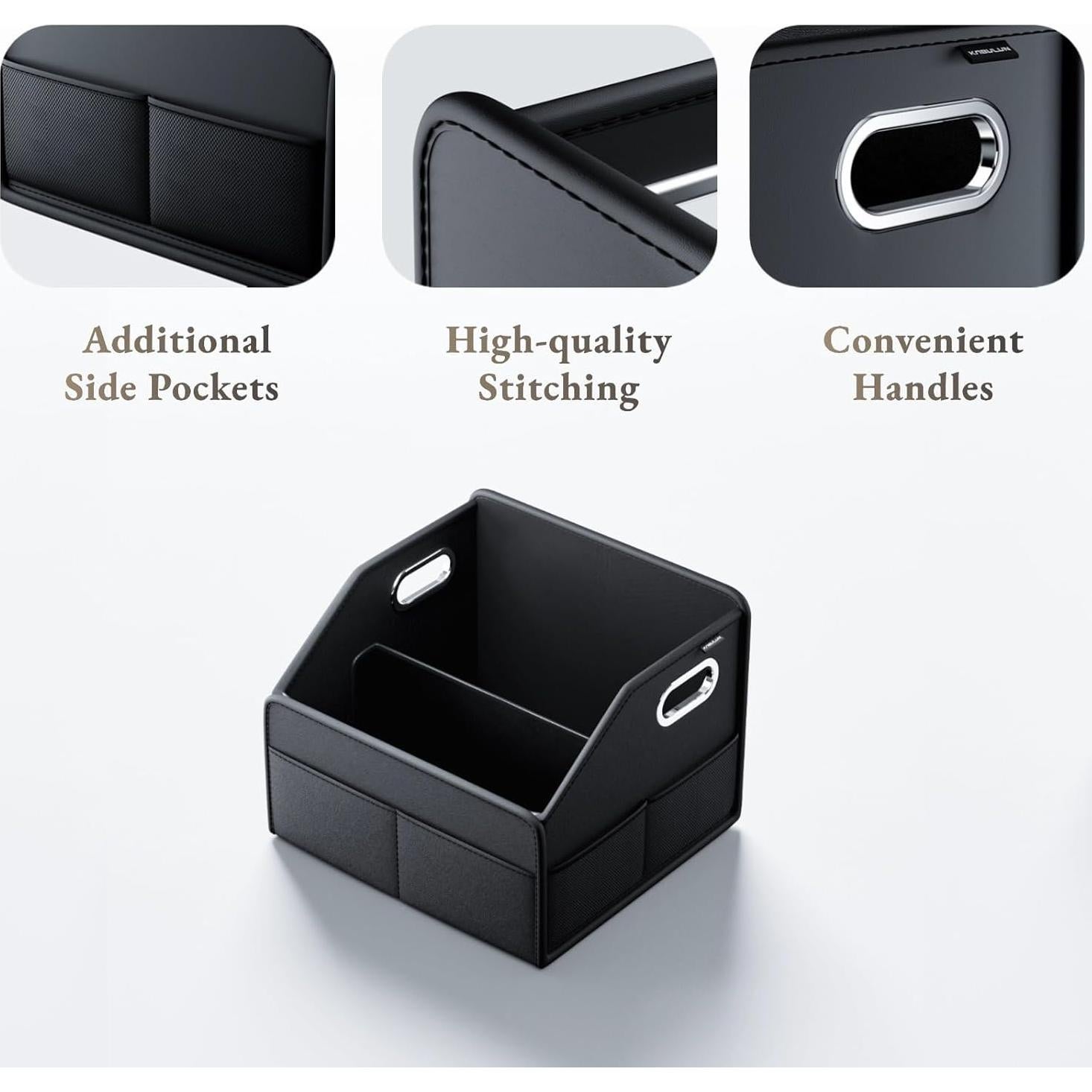 Organizador de Maletero ULPOCMU de Cuero PU 22.7L Compacto