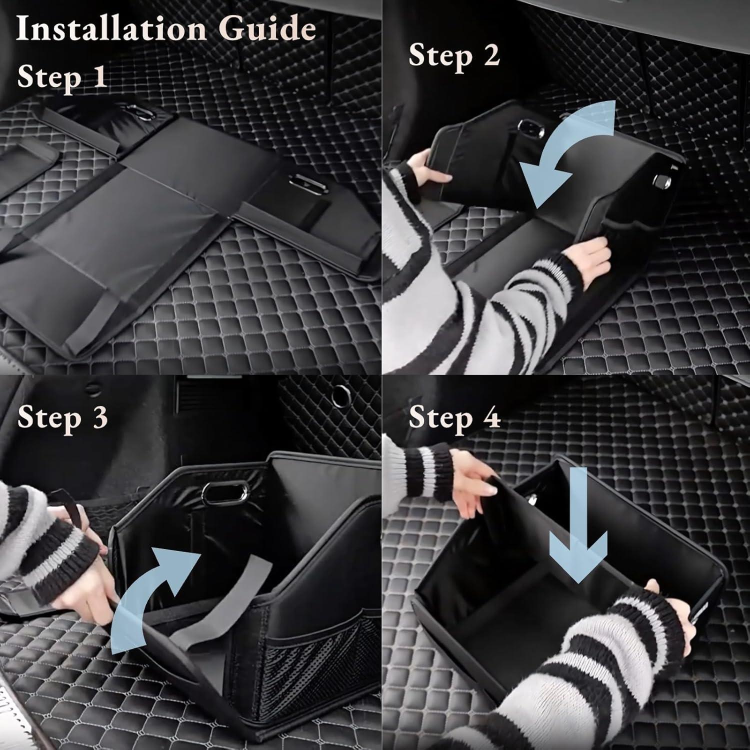 Organizador de Maletero ULPOCMU de Cuero PU 22.7L Compacto