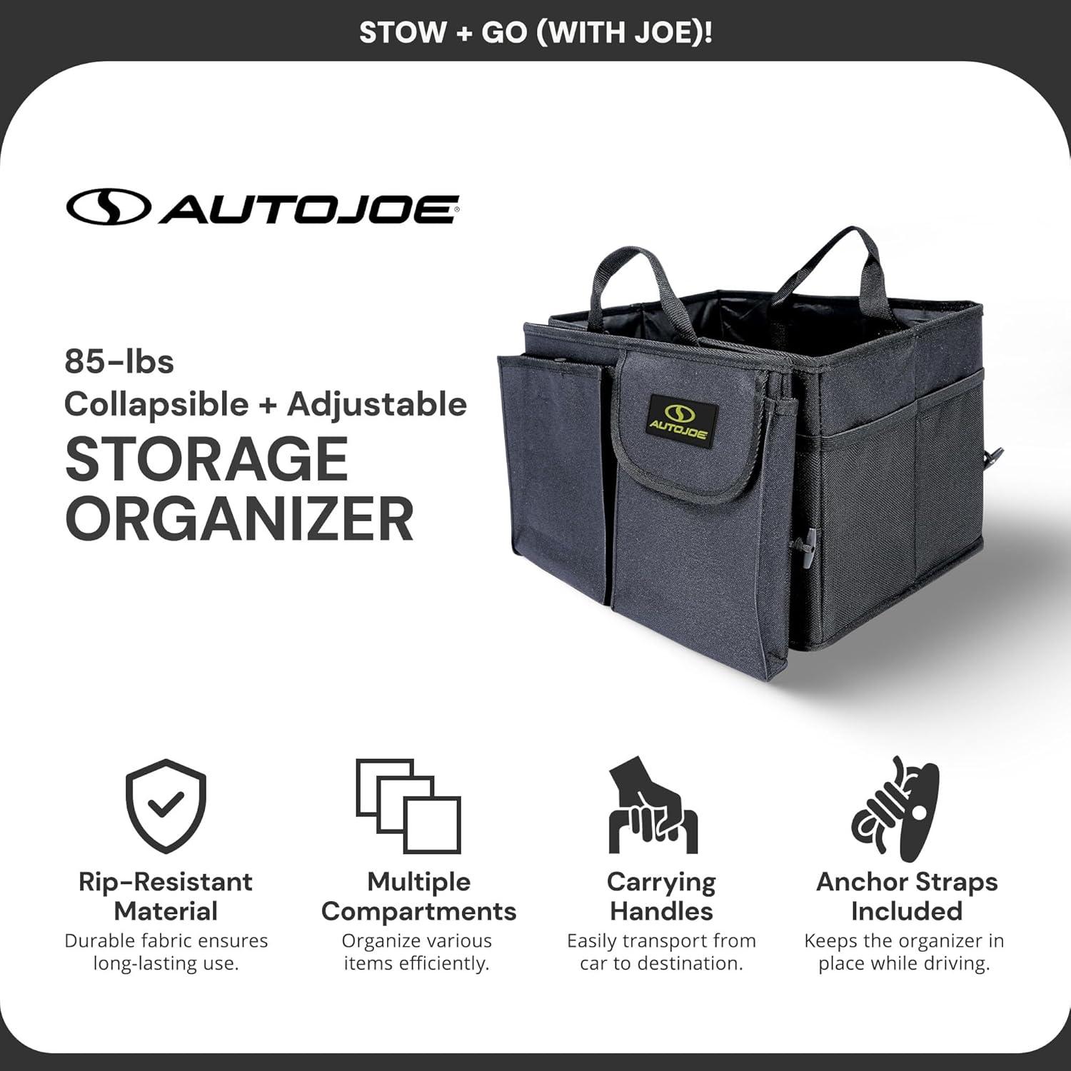 Organizador Plegable de Maletero Auto Joe ATJ-CTSO-BLK Negro