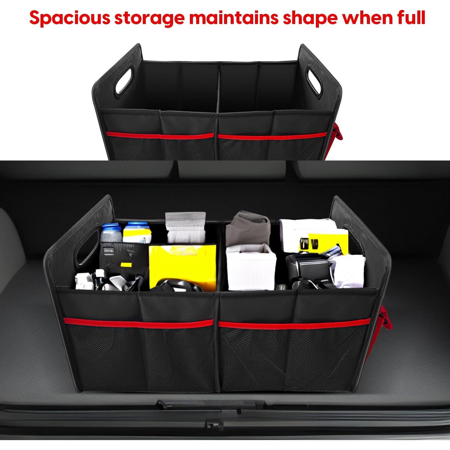 Organizador de Maletero YUYOOOSEN Negro Impermeable 33x61x36 cm