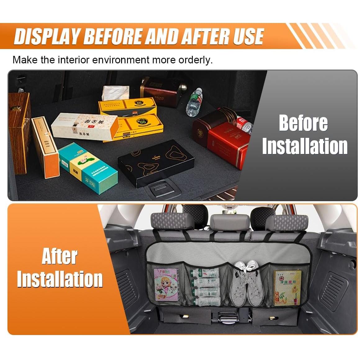 Organizador de Maletero de Coche GAOLAOSY Plegable Impermeable 88.5x36 cm
