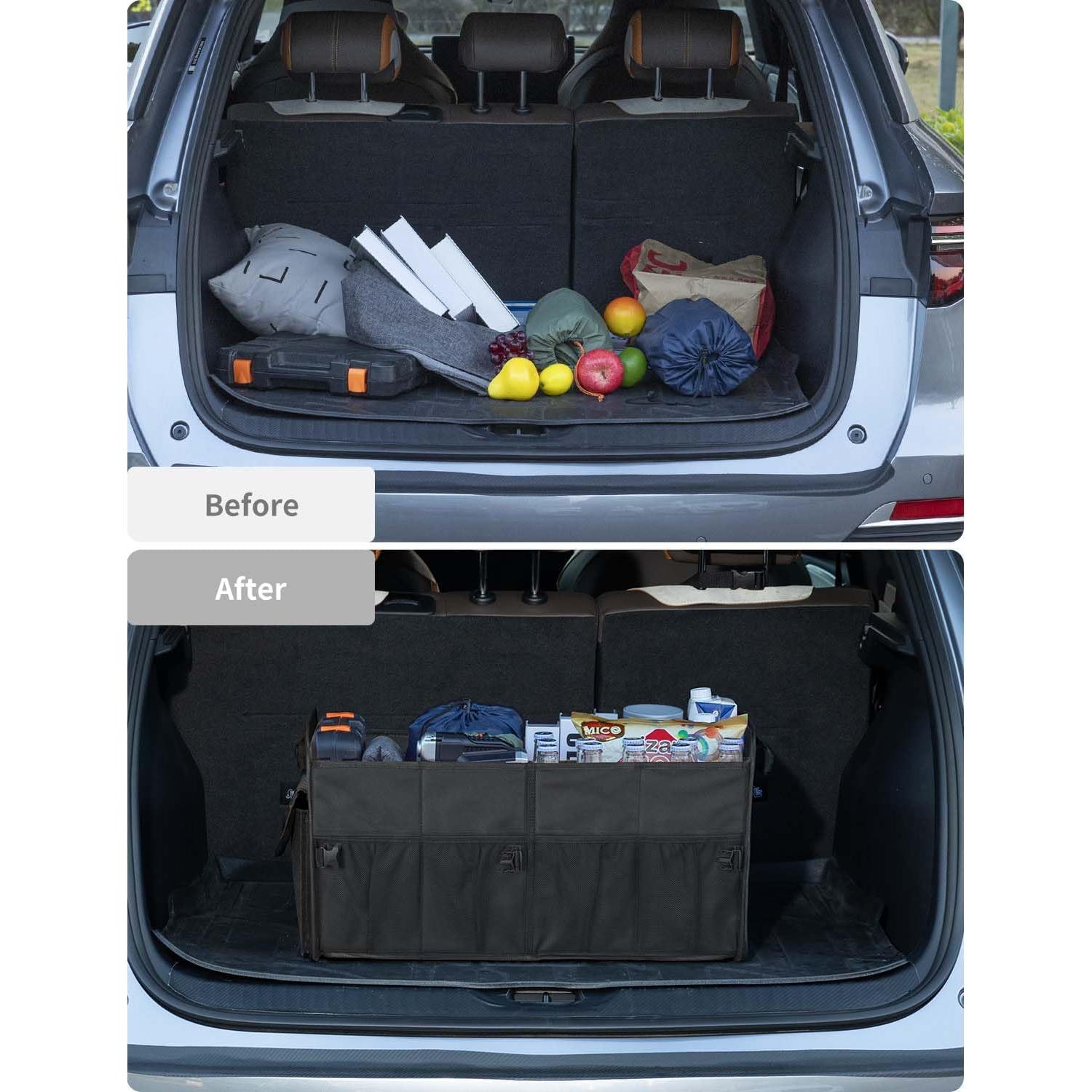 Organizador de Maletero para SUV Genérico 72L Plegable Negro