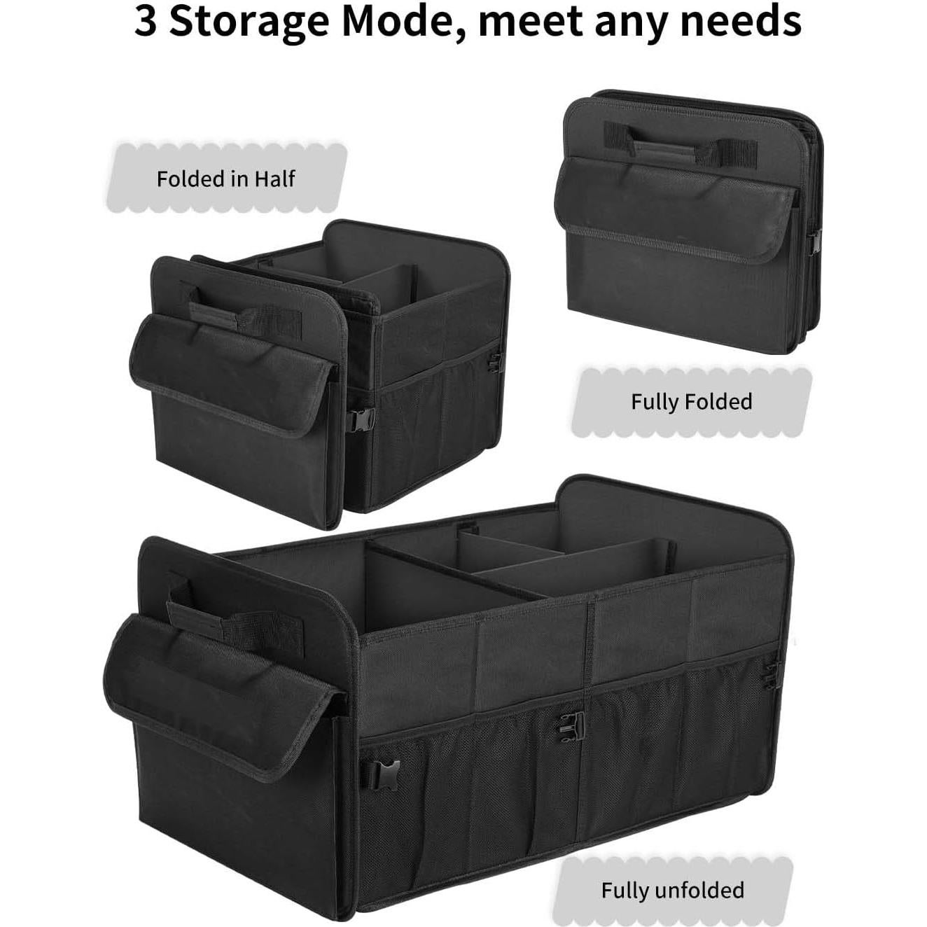 Organizador de Maletero para SUV Genérico 72L Plegable Negro
