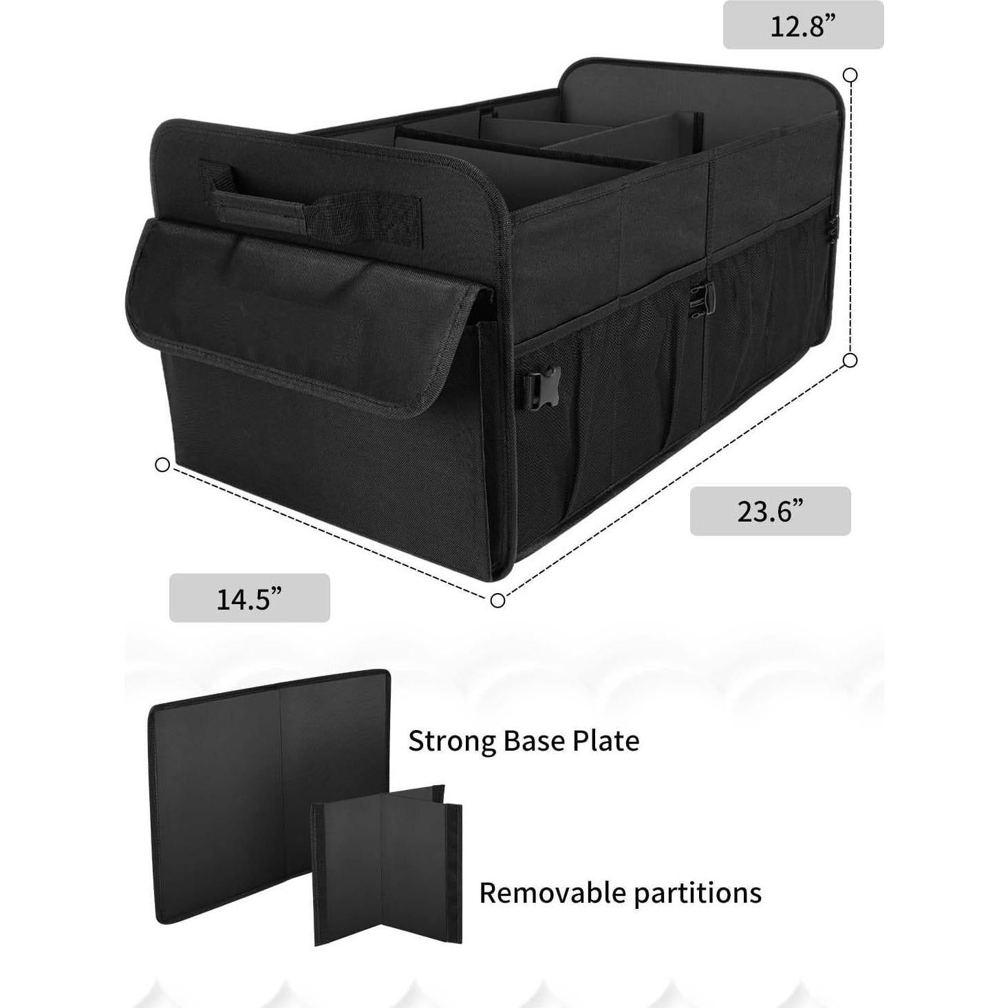 Organizador de Maletero para SUV Genérico 72L Plegable Negro
