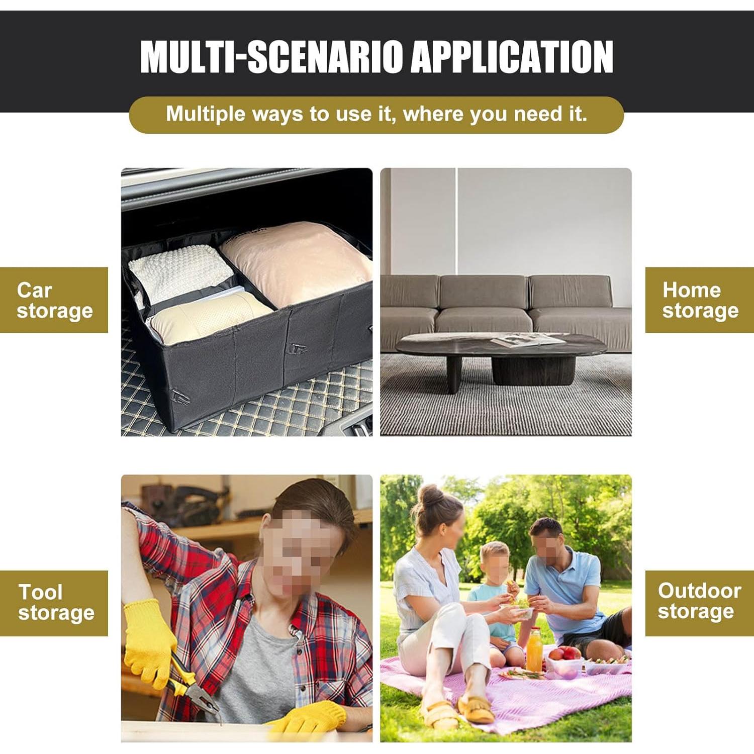 Bolsa de Almacenamiento para Maletero de Coche getfay 560x390x265mm