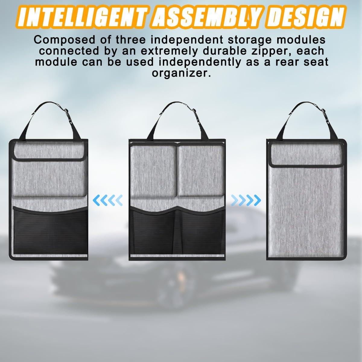 Organizador de Maletero de Coche Mandark Gris 100x45 cm Impermeable