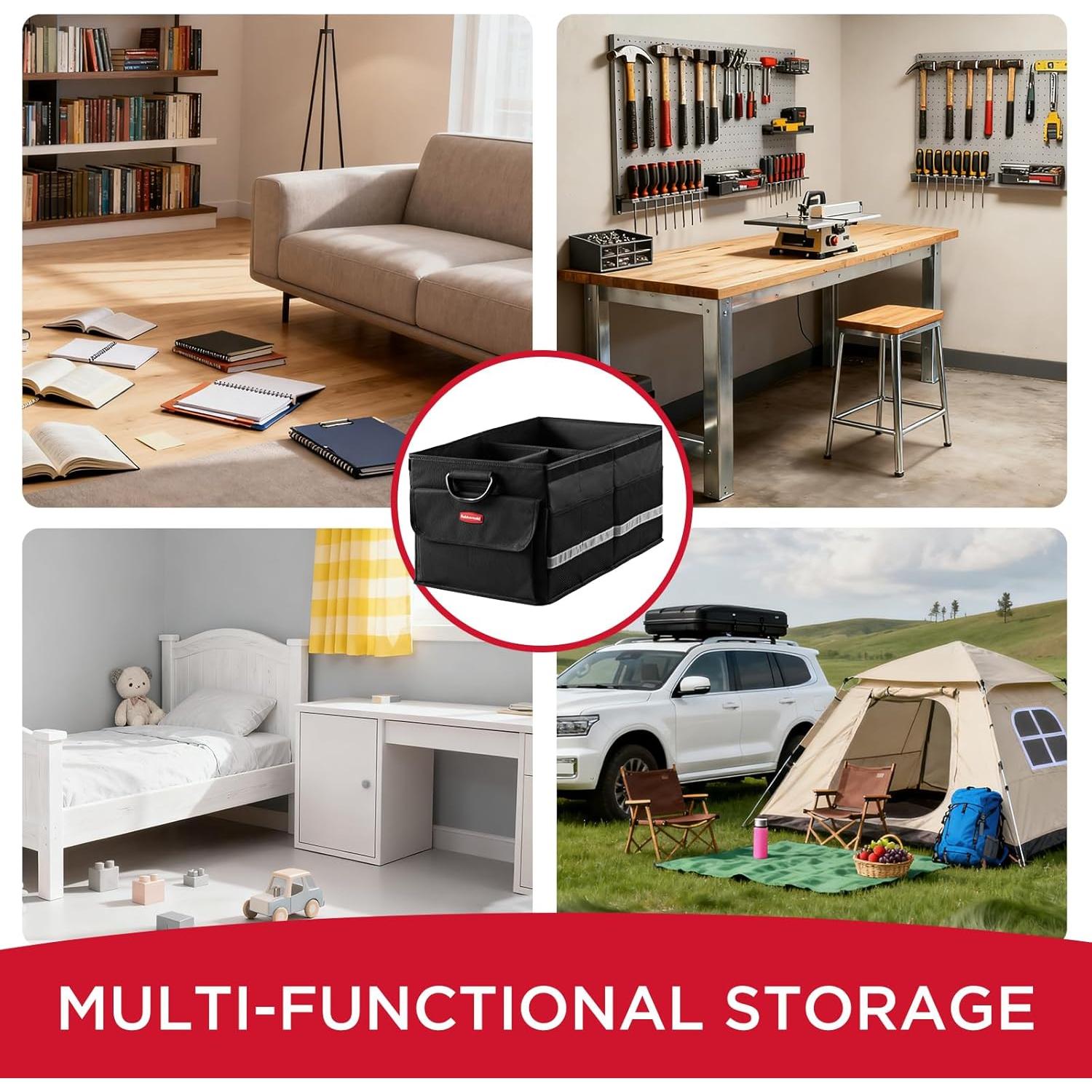 Organizador de Maletero Plegable Rubbermaid 59x32.9x30 cm