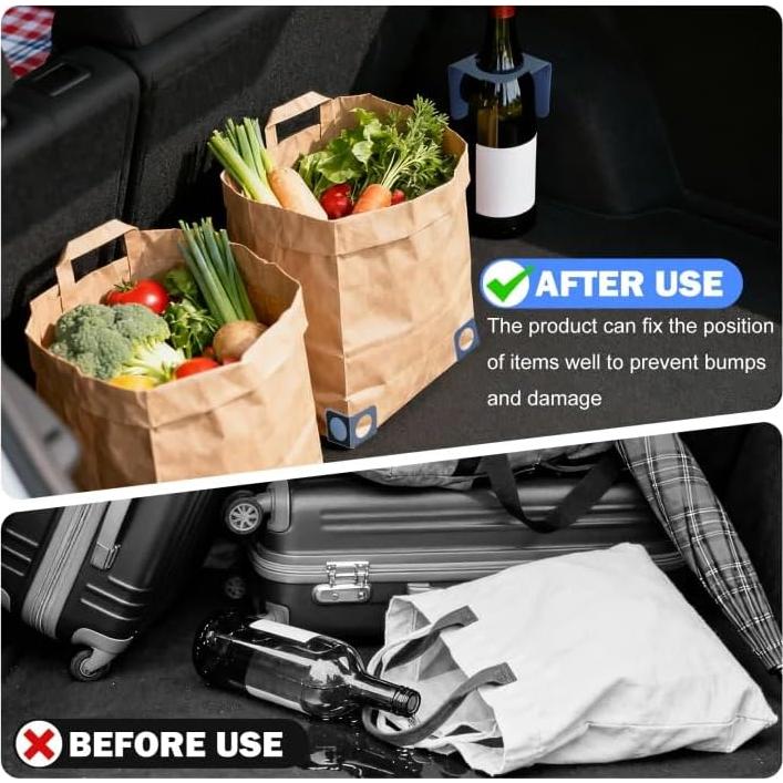 Organizador de Maletero RULLINE Azul Plegable con Divisores Ajustables