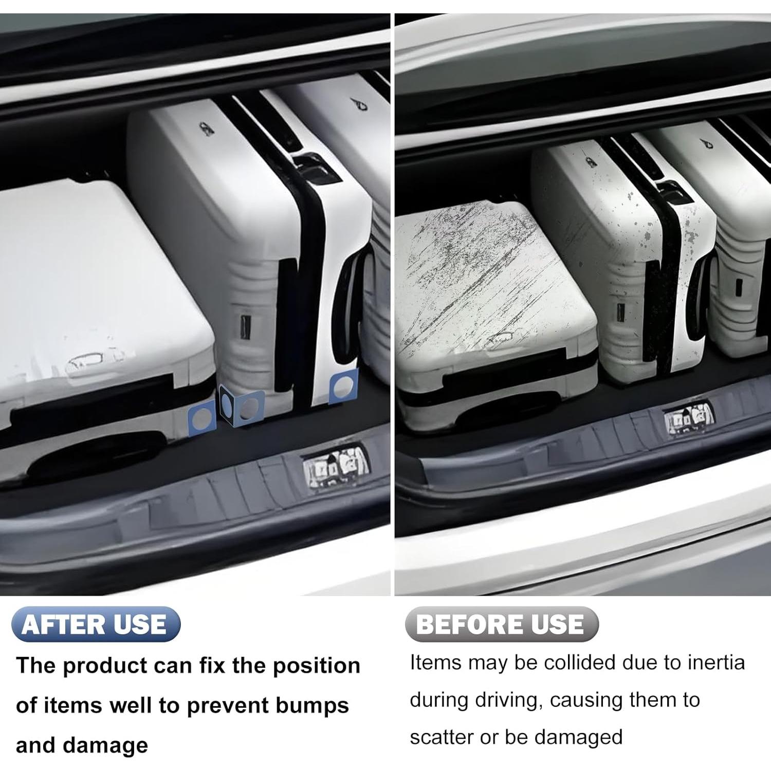 Organizador de Maletero RULLINE Azul Plegable con Divisores Ajustables