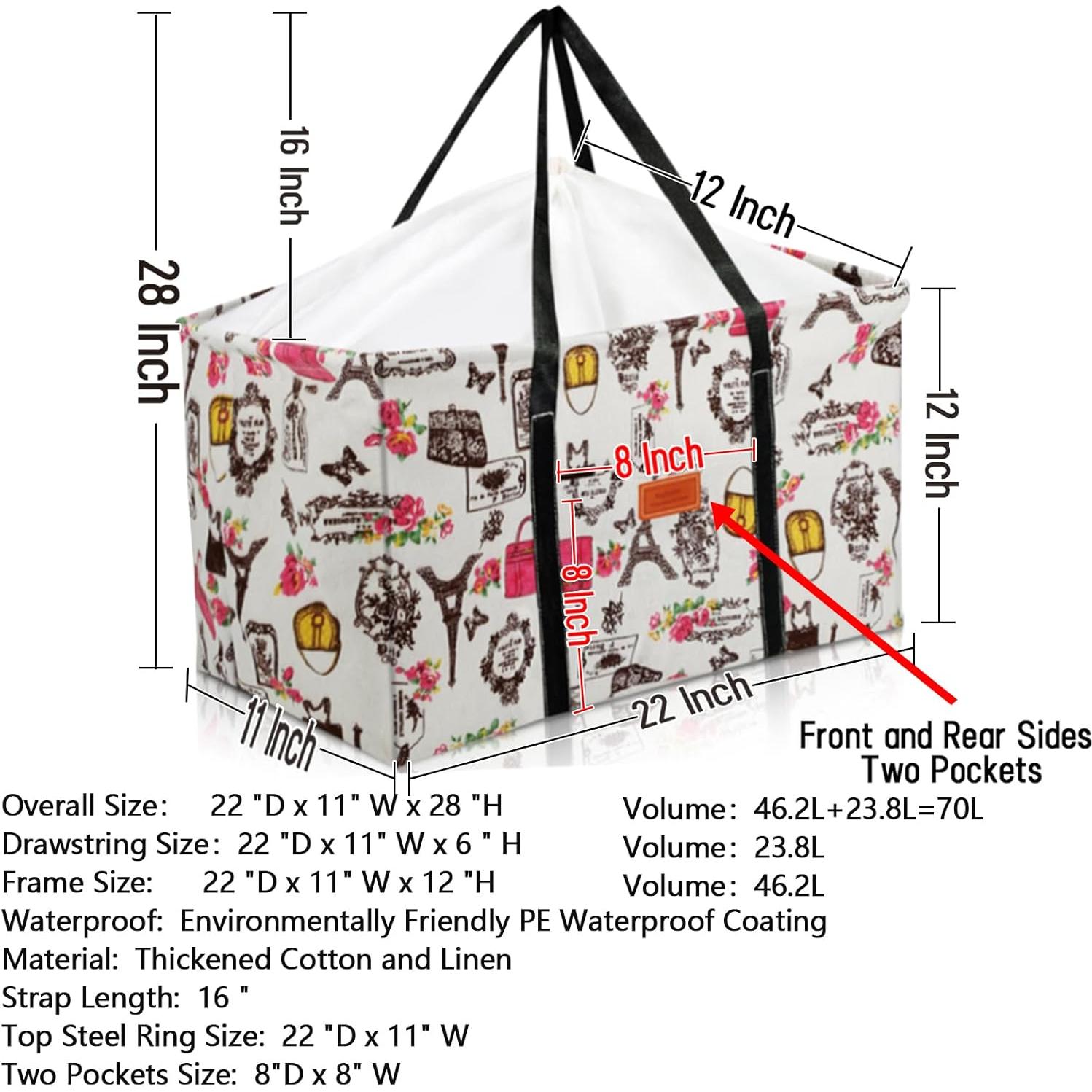 Organizador de Maletero de Coche RoyBoder 70L Impermeable Colapsable