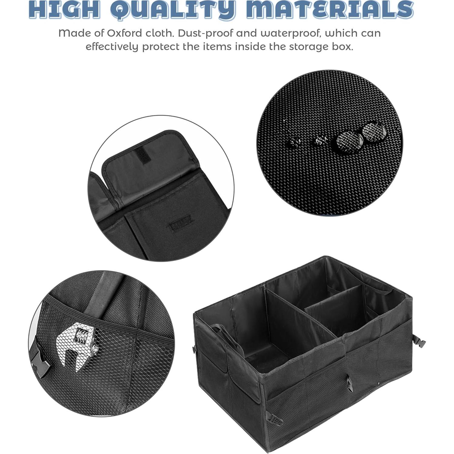 Organizador de Maletero de Coche UNLRAE 2891CWX001 Plegable 56x40x26cm