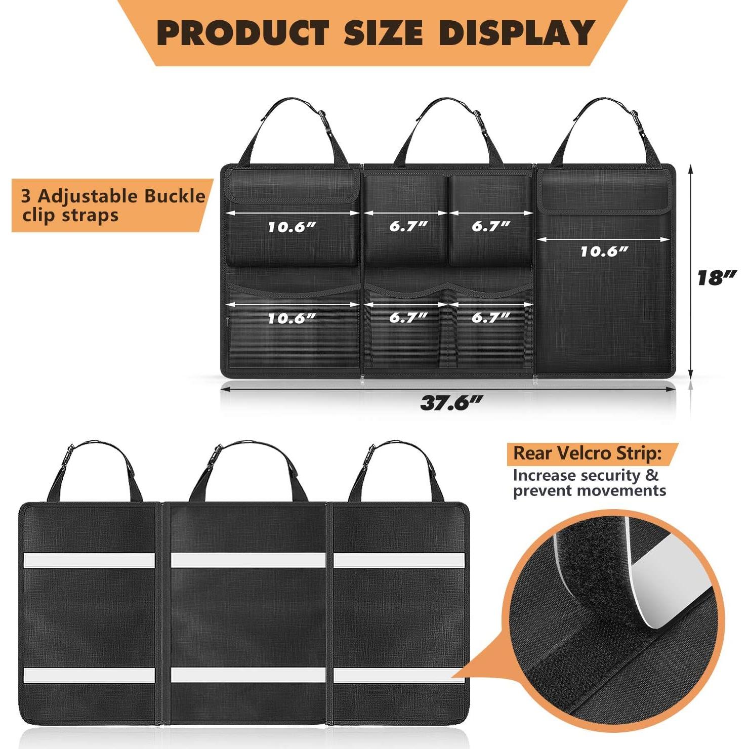 Organizador de Maletero de Coche FINPAC 45.7x95.6cm Impermeable