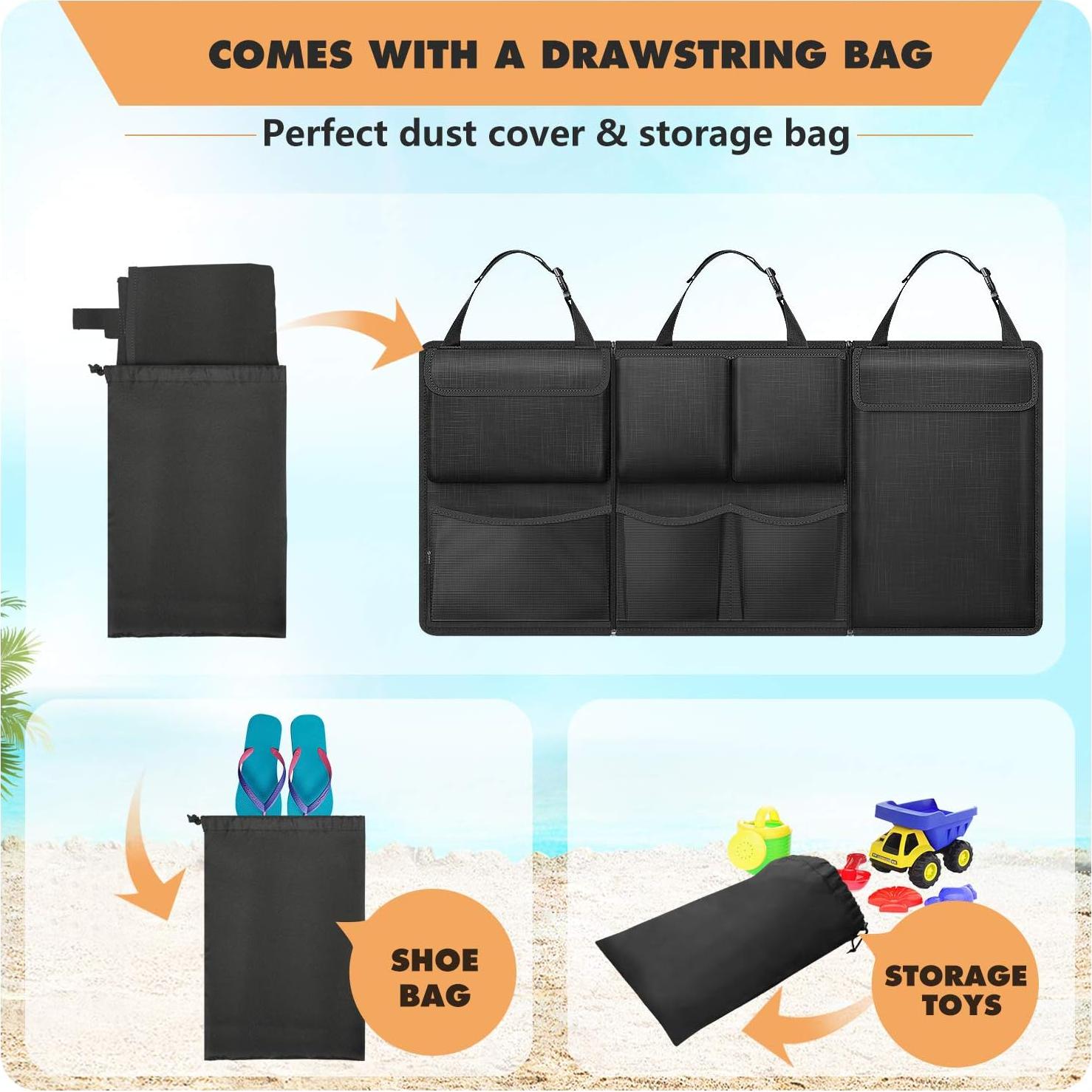 Organizador de Maletero de Coche FINPAC 45.7x95.6cm Impermeable