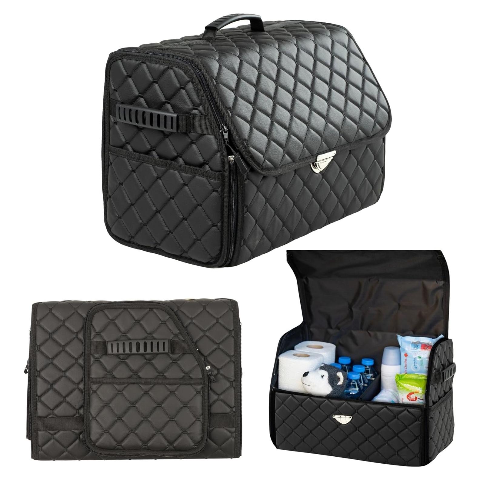 Organizador de Maletero Plegable Cuero Negro The Mask El Turko