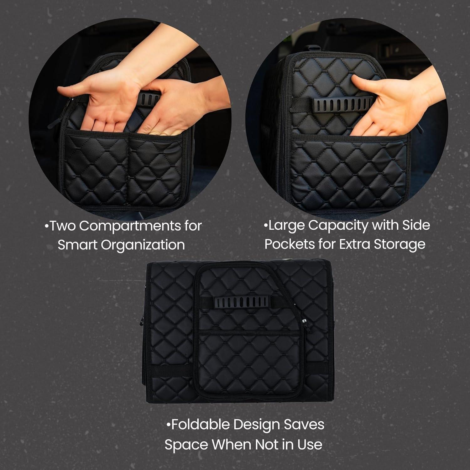 Organizador de Maletero Plegable Cuero Negro The Mask El Turko