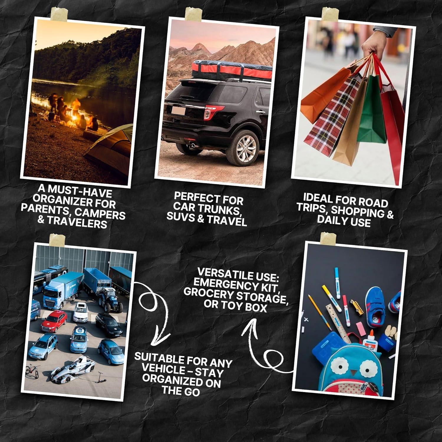 Organizador de Maletero Plegable Cuero Negro The Mask El Turko