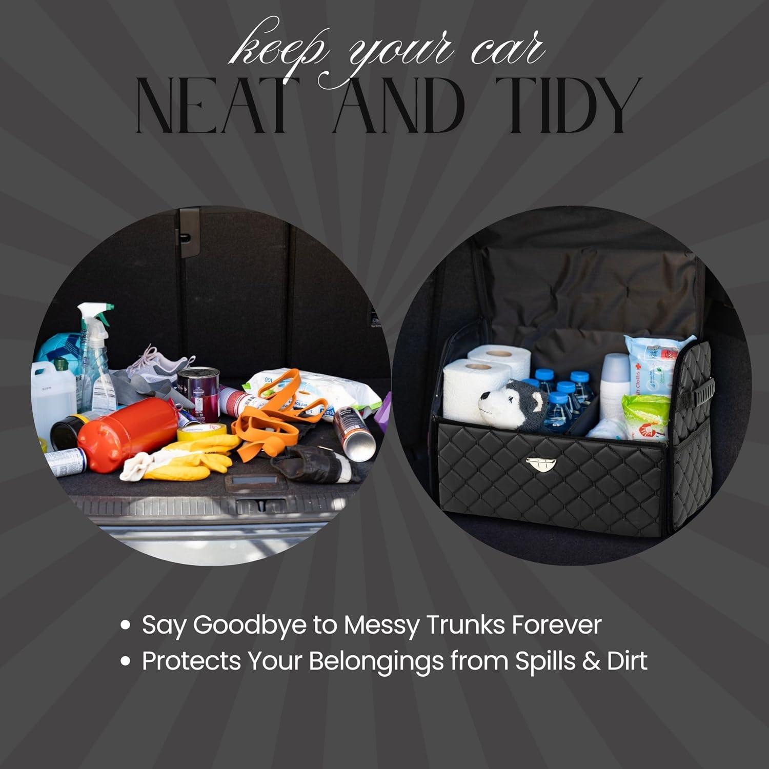 Organizador de Maletero Plegable Cuero Negro The Mask El Turko