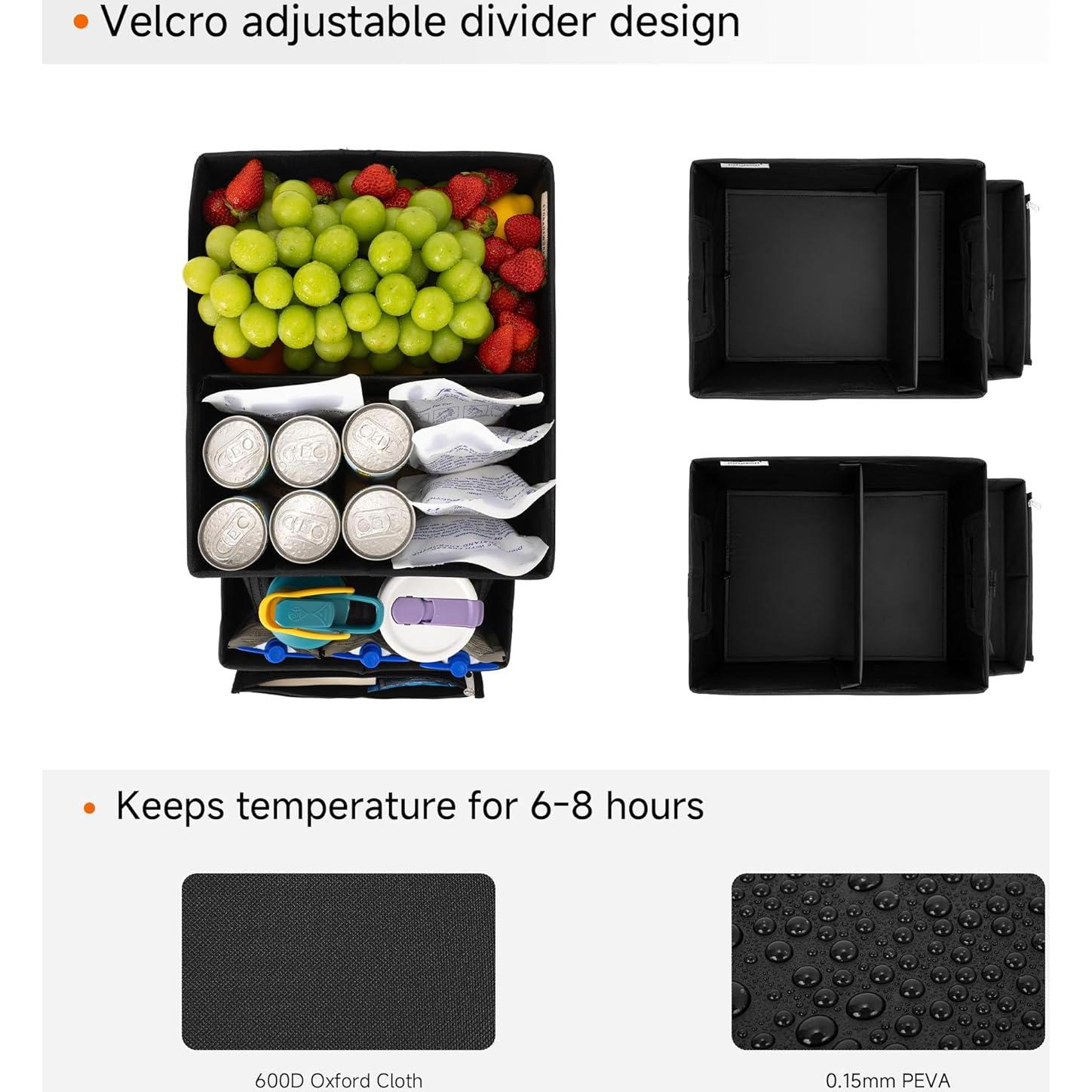 Organizador de Maletero StorageWorks Mediano Negro Impermeable