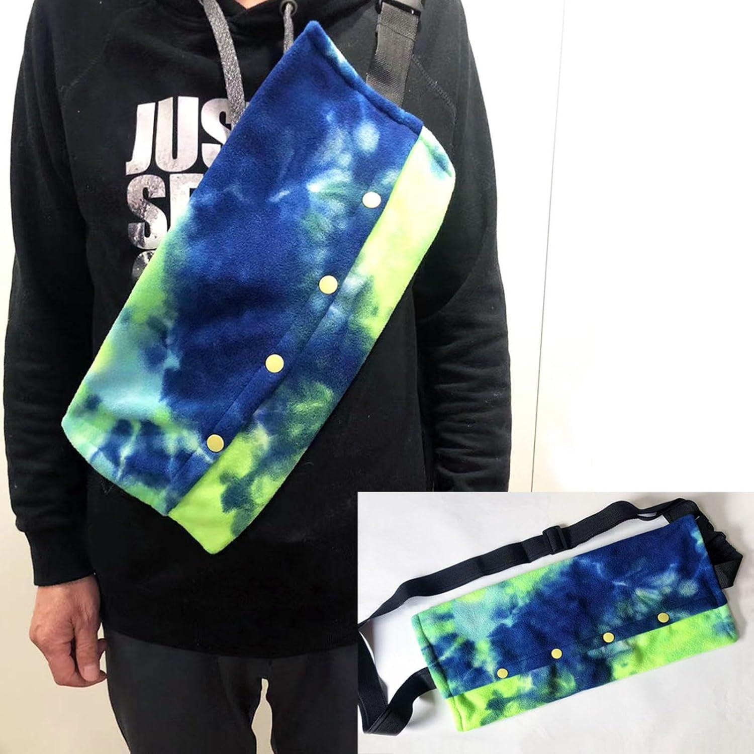 Transportador de Reptiles HEEPDD 43x20cm Verde Azul con Correa Ajustable