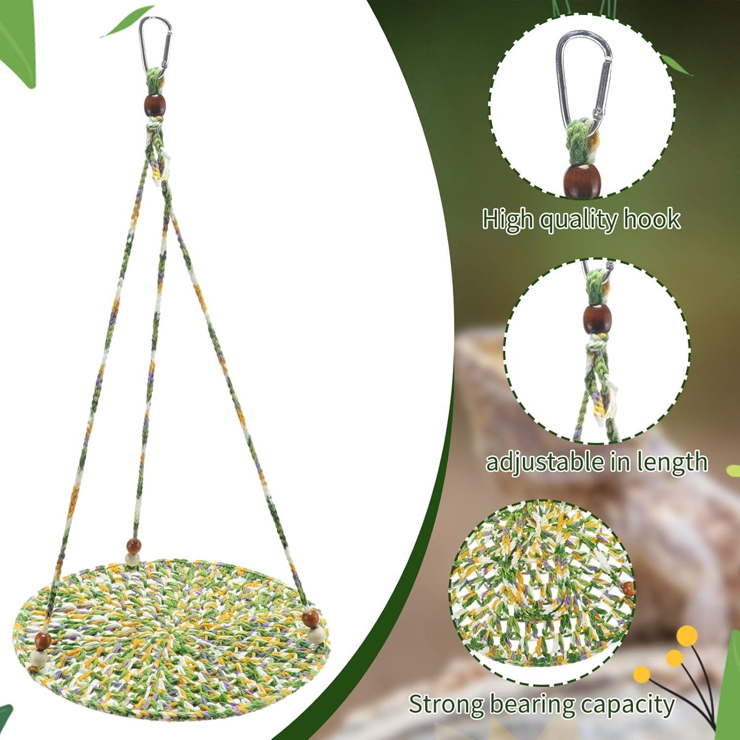 Hamaca para Reptiles Wesiti 2 Pcs 25.5 cm Algodón Color Fresco