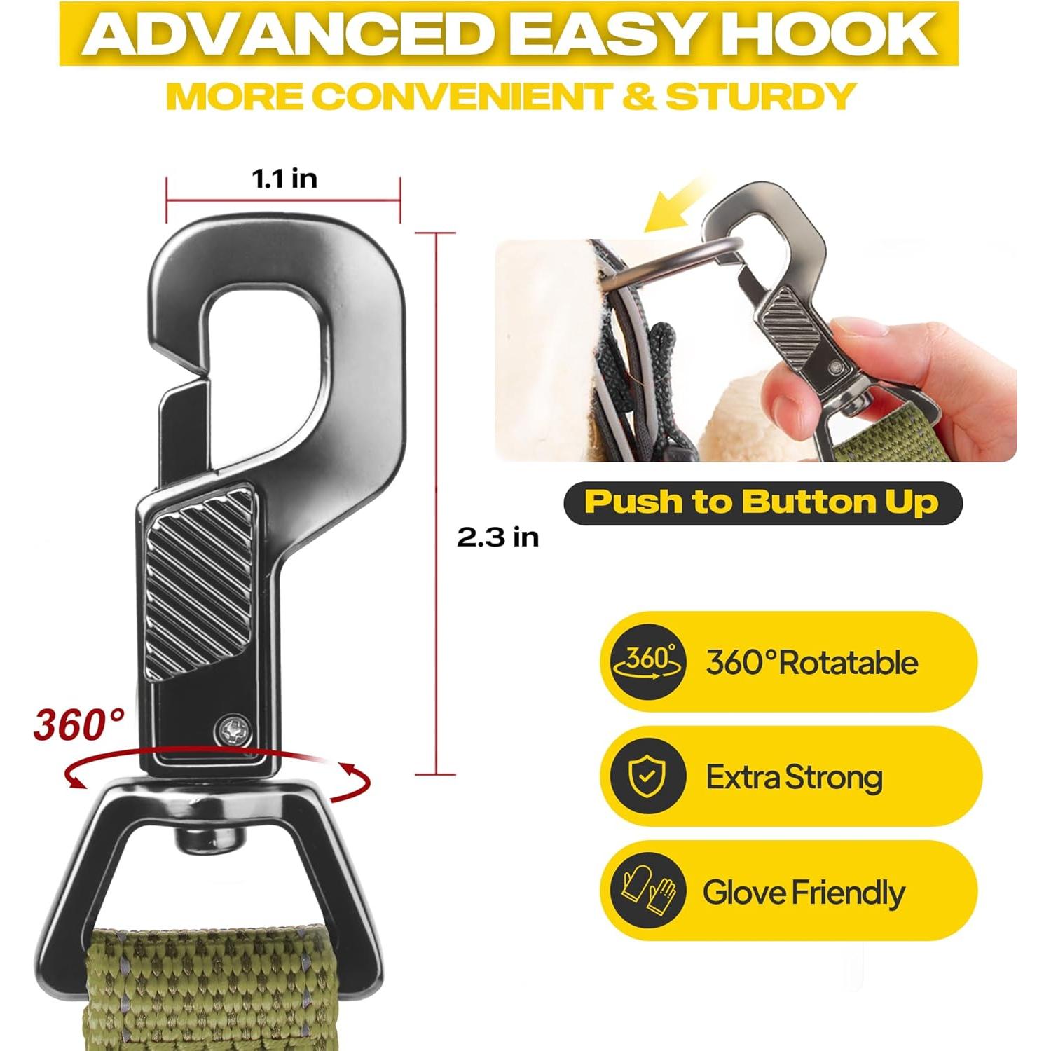 Correa para Perros Fida 6-en-1 Ajustable Verde Resistente