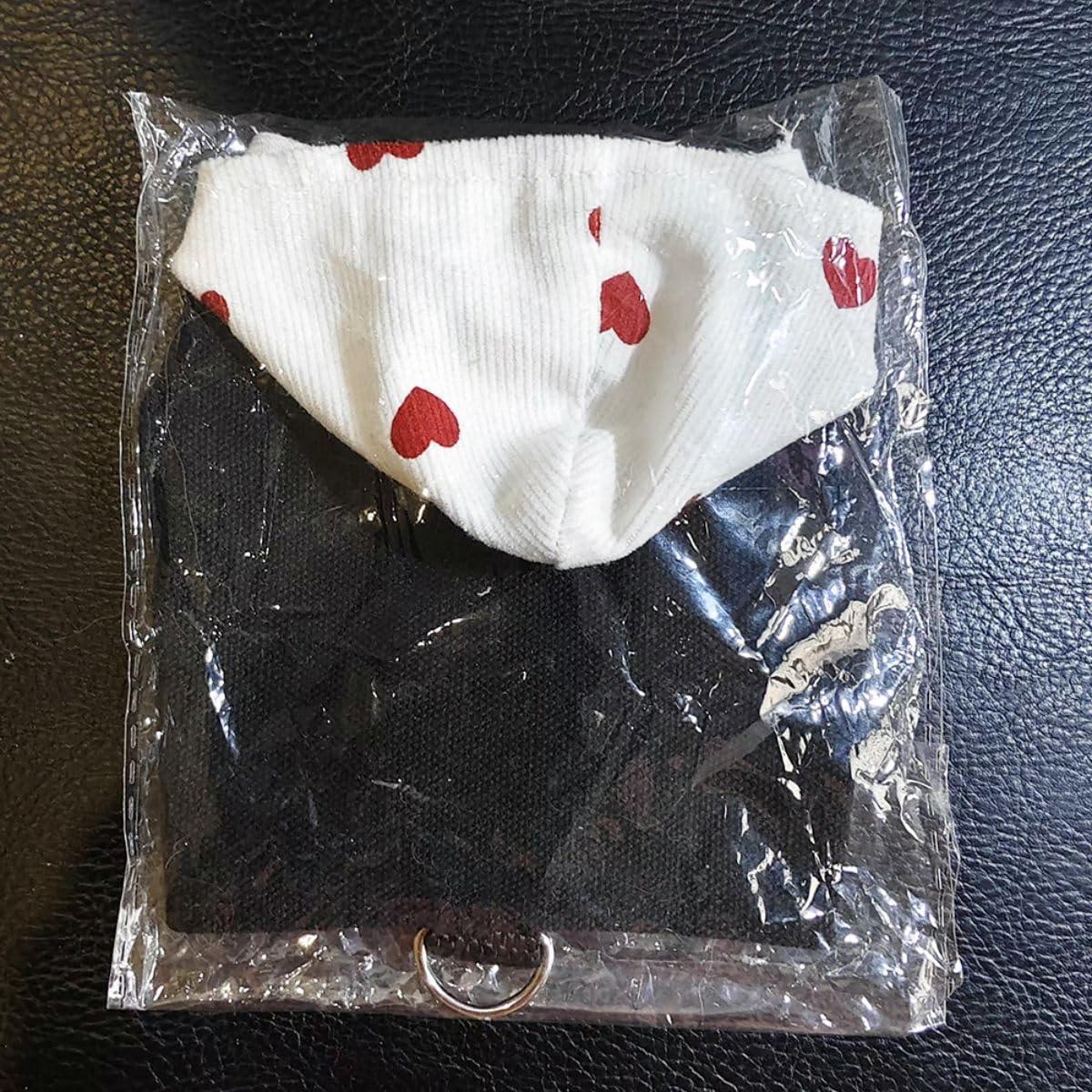 Ropa para Dragón Barbado Copfeu con Correa y Sudadera Negra