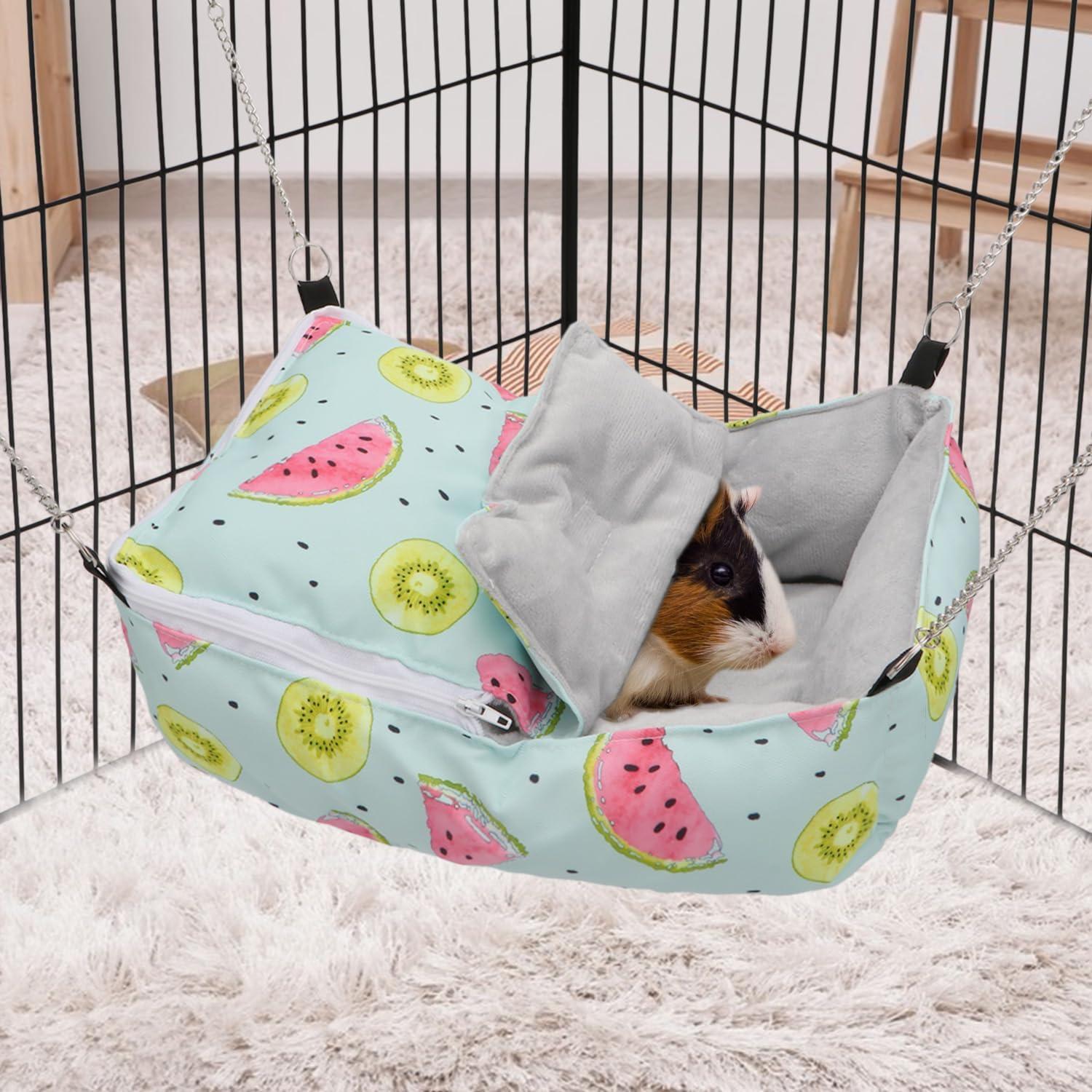 Cama para Hámster Wontee Verde 30x20x12 cm - Hamaca Acogedora