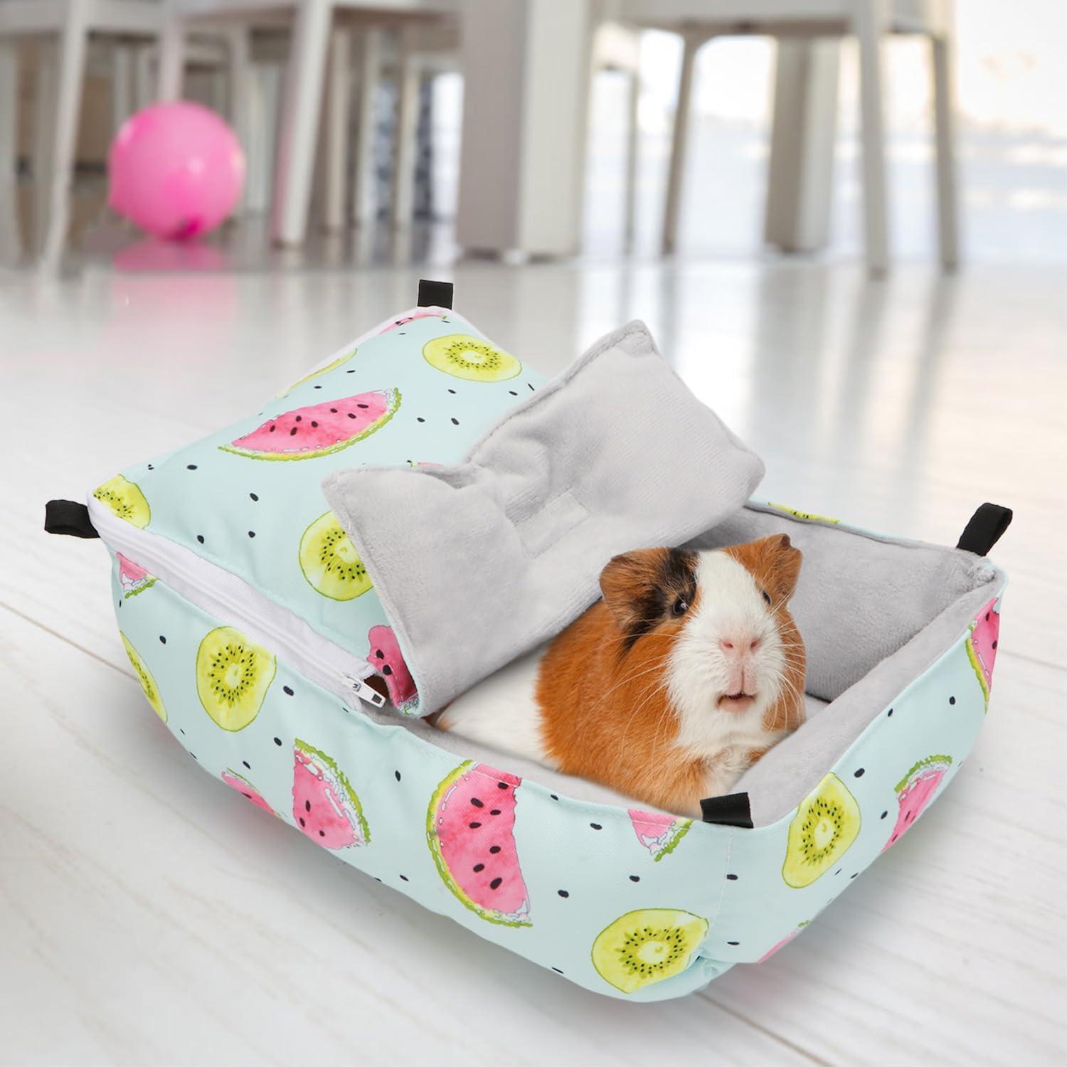 Cama para Hámster Wontee Verde 30x20x12 cm - Hamaca Acogedora