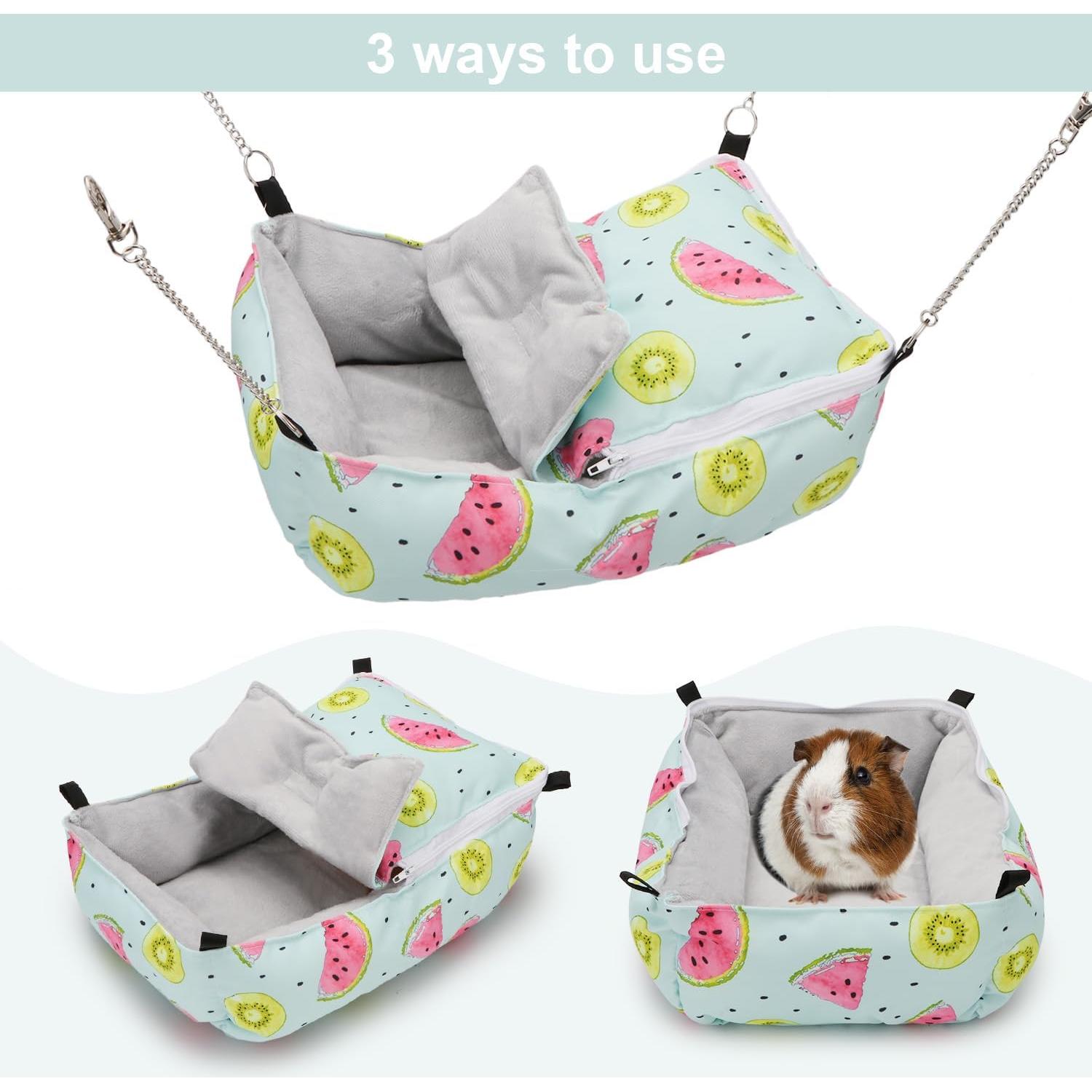 Cama para Hámster Wontee Verde 30x20x12 cm - Hamaca Acogedora