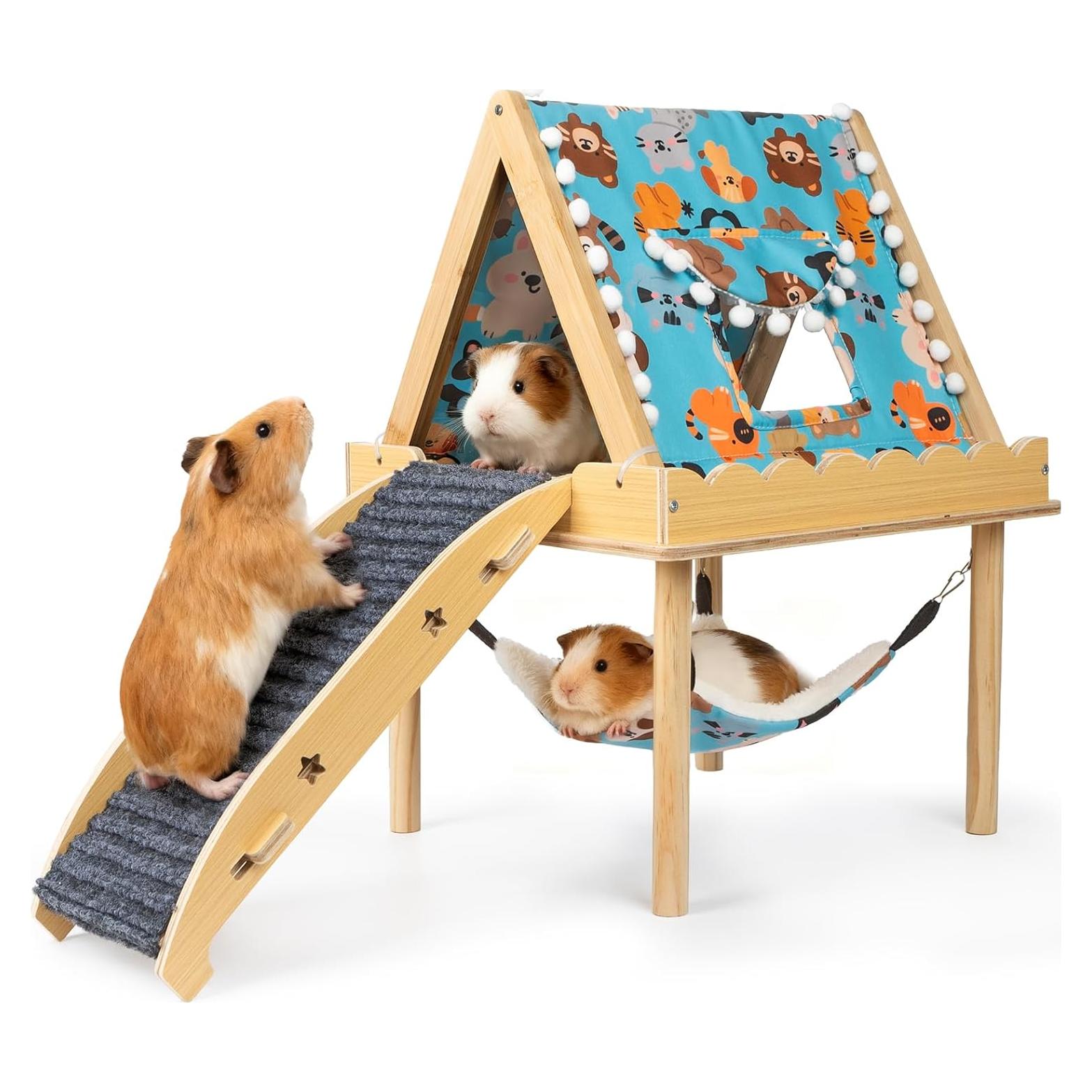 Hamaca Grande Orekemo para Cobayas y Hámsters 2 Niveles