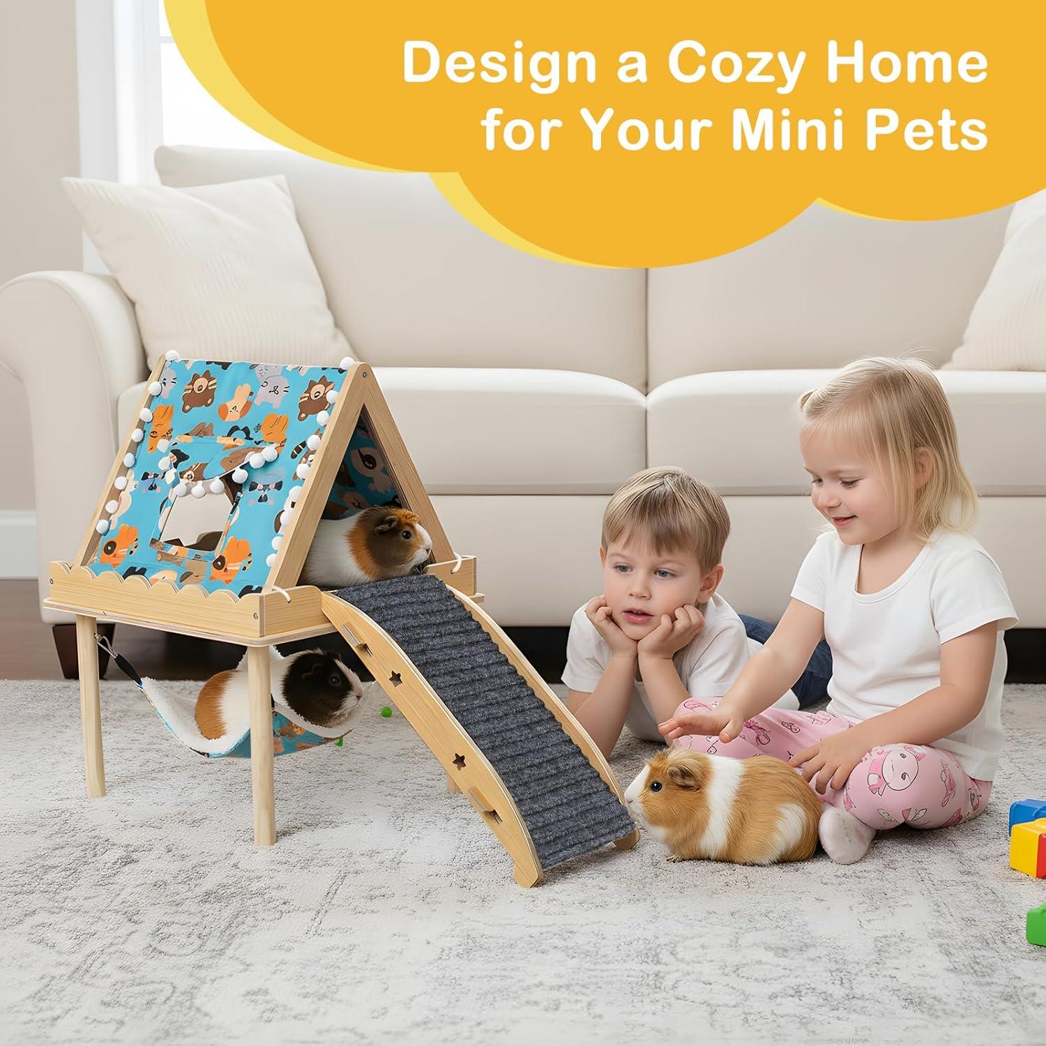 Hamaca Grande Orekemo para Cobayas y Hámsters 2 Niveles