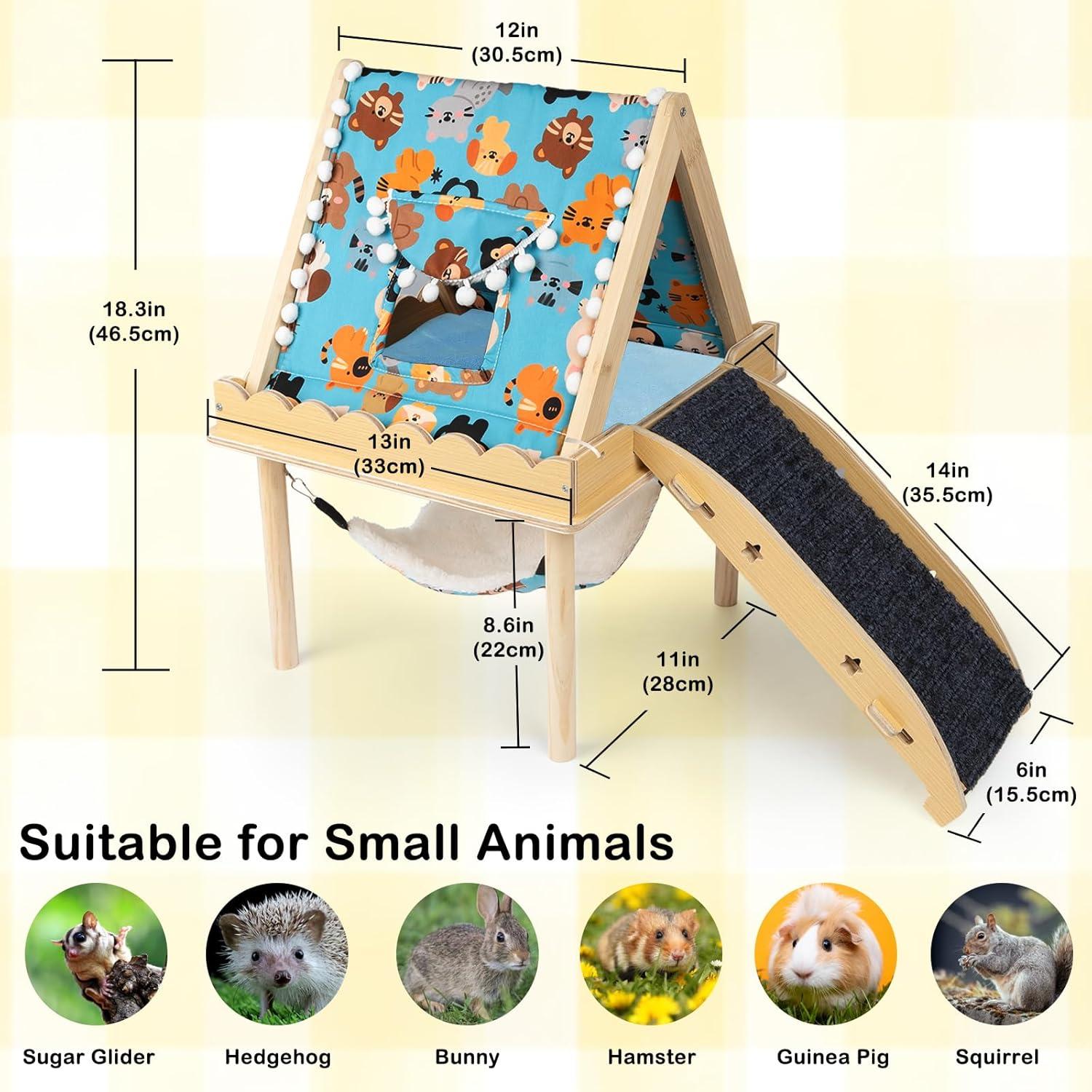 Hamaca Grande Orekemo para Cobayas y Hámsters 2 Niveles