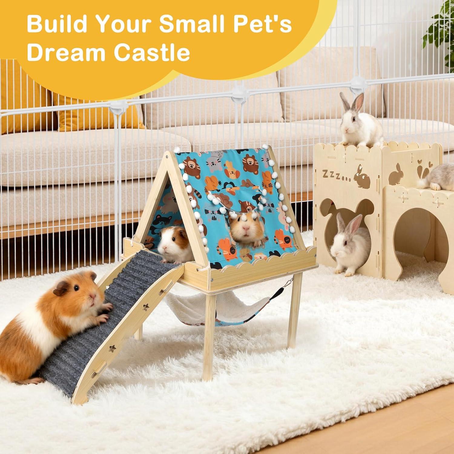 Hamaca Grande Orekemo para Cobayas y Hámsters 2 Niveles