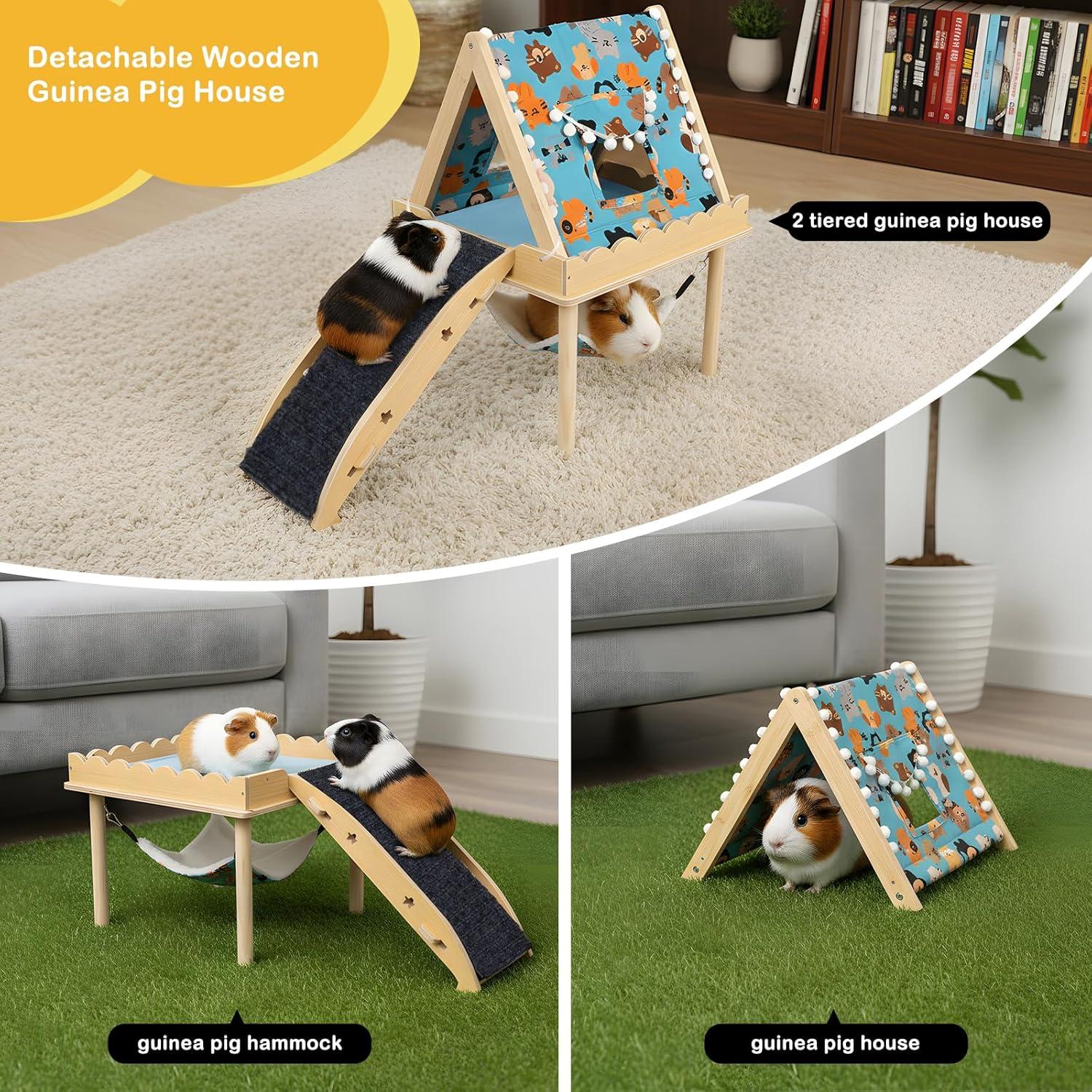 Hamaca Grande Orekemo para Cobayas y Hámsters 2 Niveles