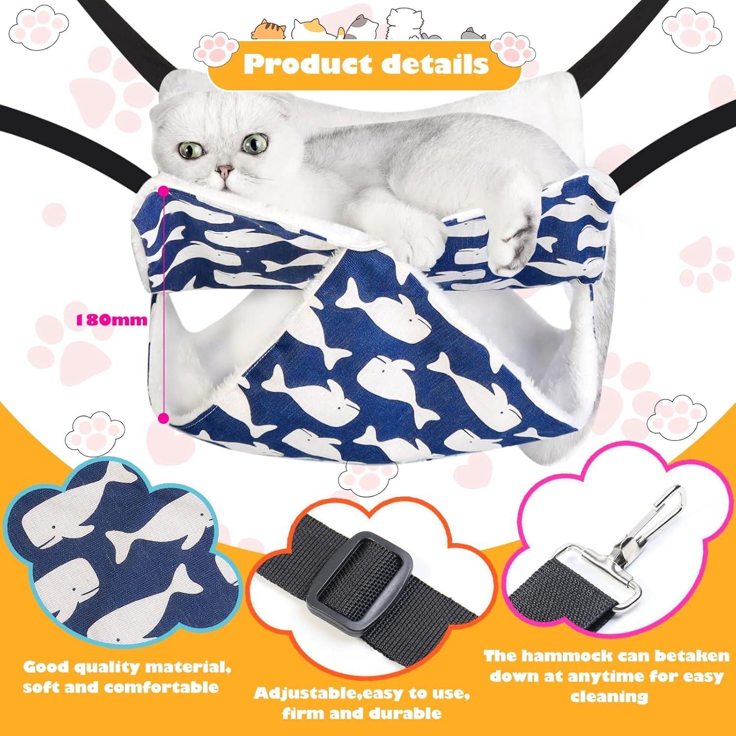 Hamaca para Gato Tribu Mengbei 47x47cm con Correa Ajustable