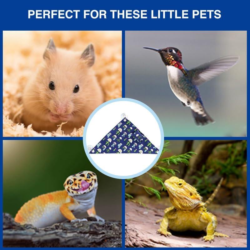 Hamaca Colgante para Reptiles HOKABLE Azul 33x33 cm