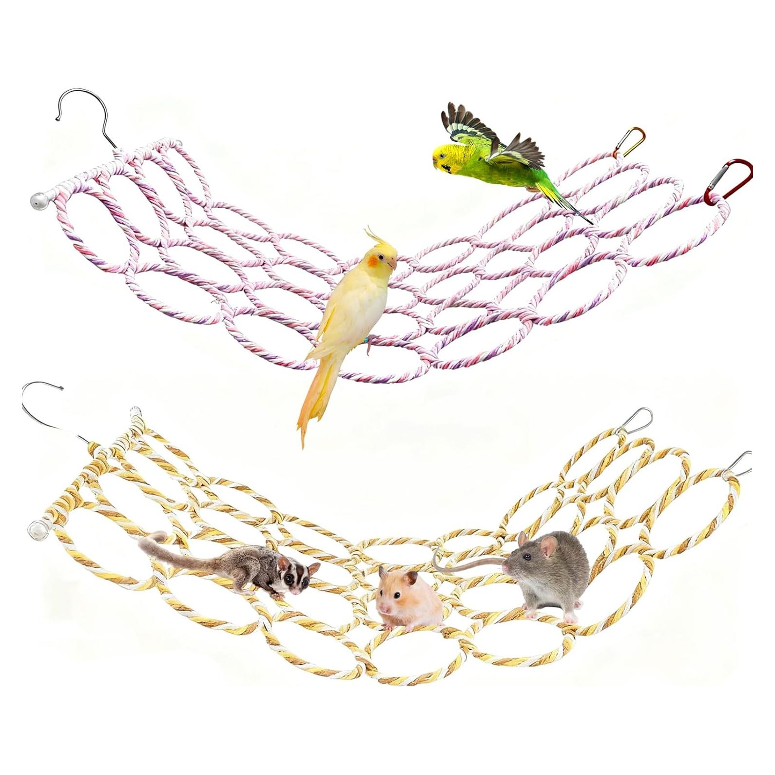 Red de Escalada para Pájaros Hamiledyi 35x60 cm 2 Pcs