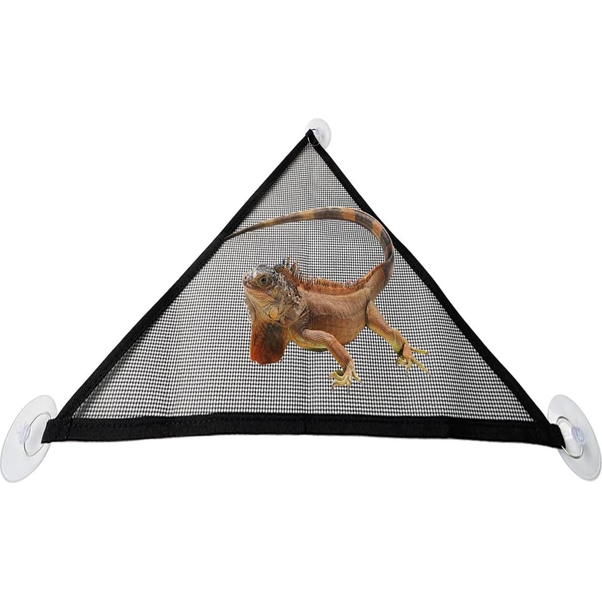 Hamaca para Reptiles Zhuohai 2 Pcs Malla Transpirable Negra