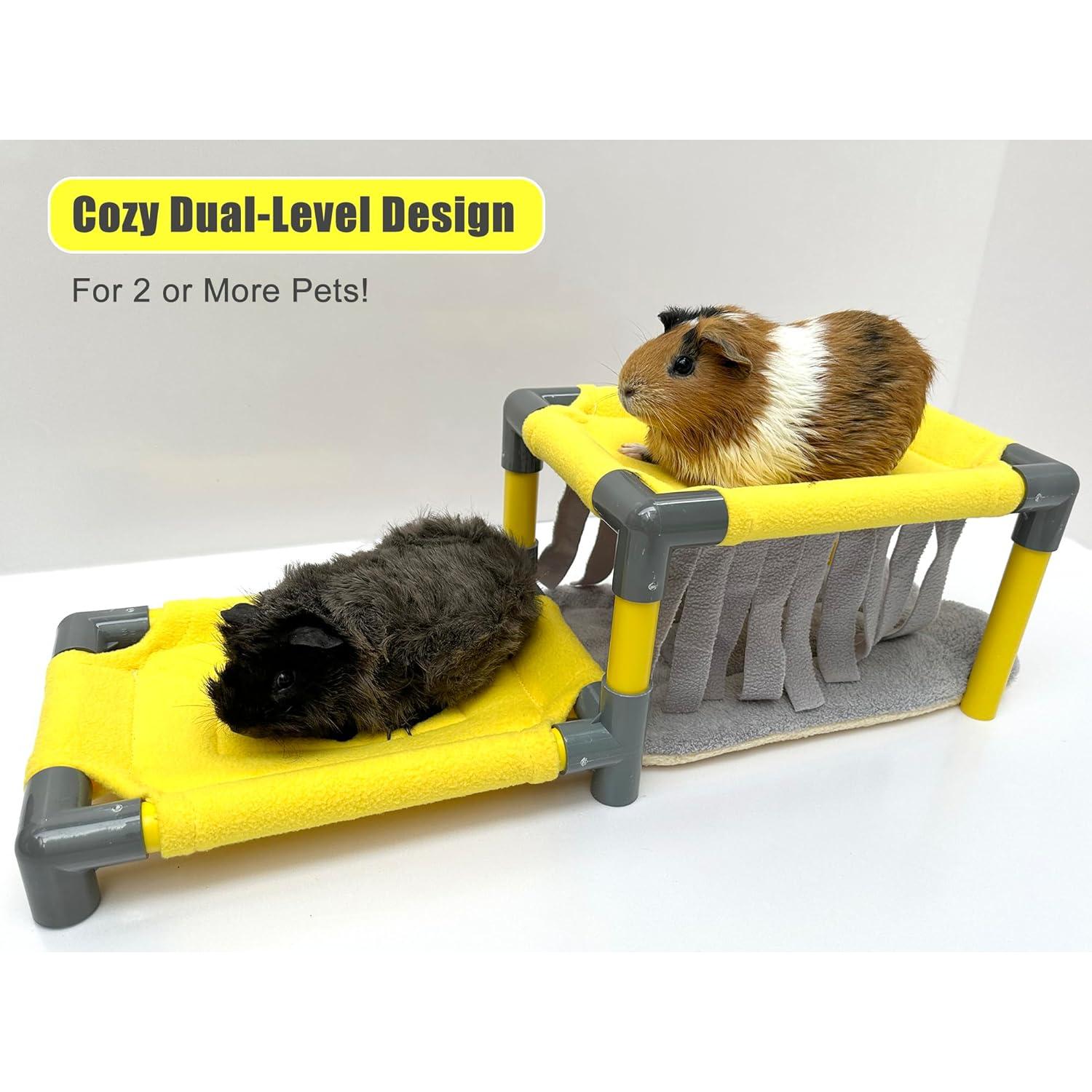 Cama de dos niveles Dozzopet para cobayas y pequeños animales