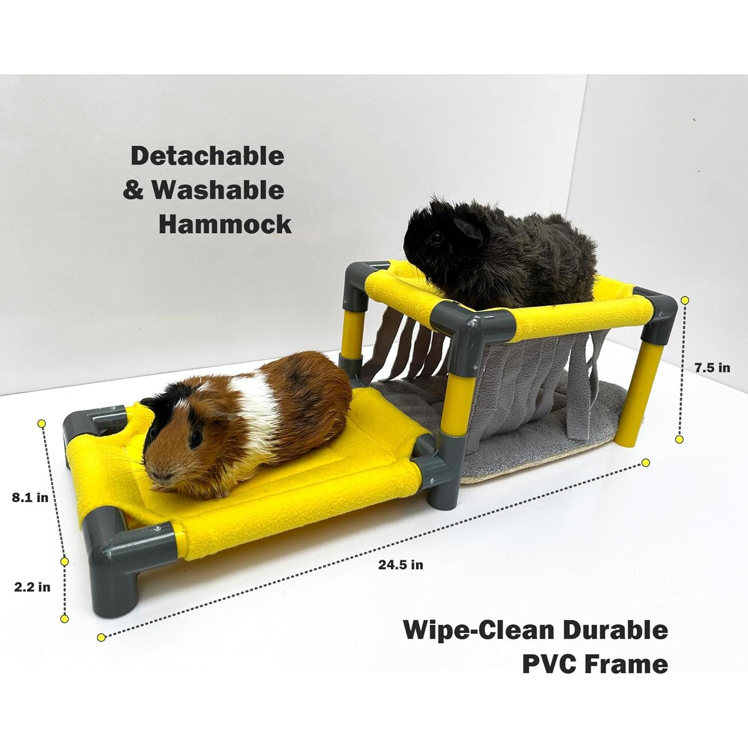 Cama de dos niveles Dozzopet para cobayas y pequeños animales