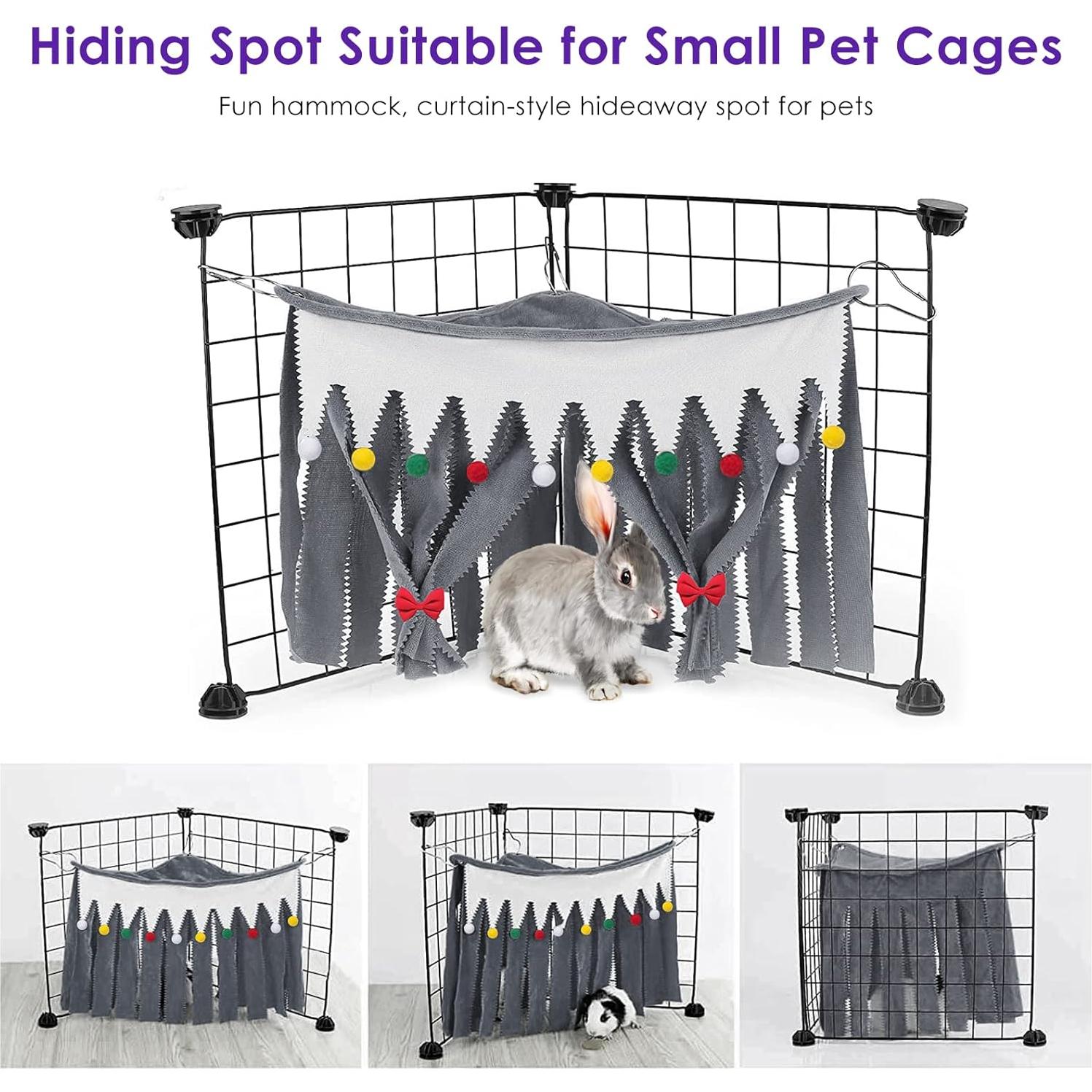 Escondite de Esquina para Mascotas Linkidea - Cobayas, Conejos, Hurones, 42x28 cm