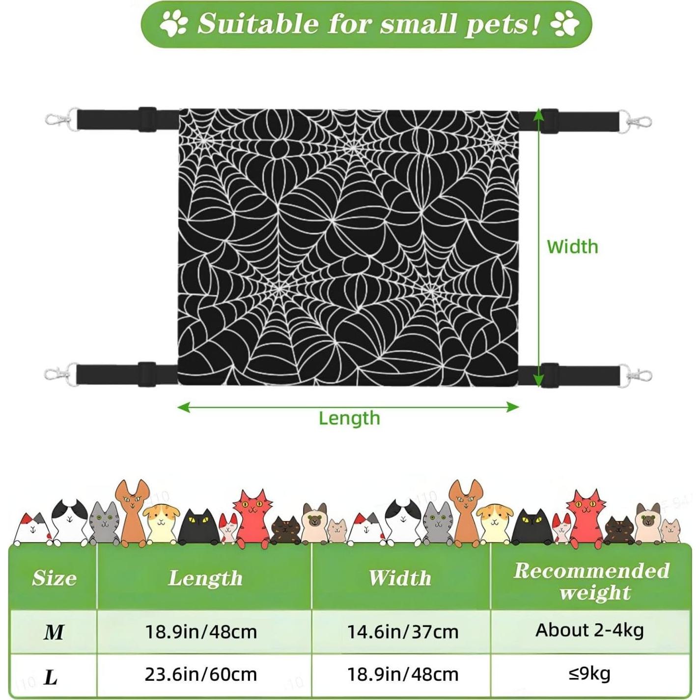 Hamaca Ajustable para Gatos GOAYETN Mediana 48x37cm