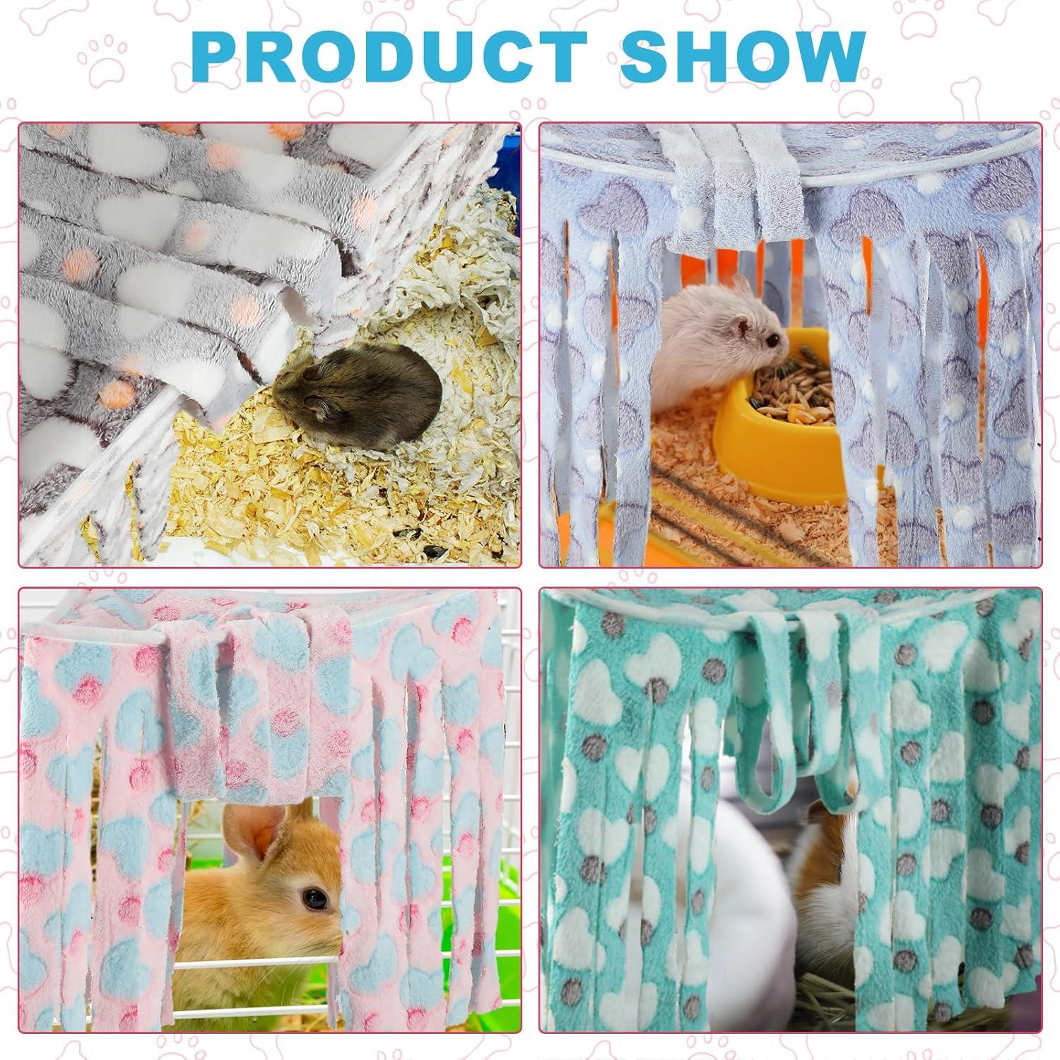 Huwena 4 Escondites para Cobayas Corazón 42x30x30 cm