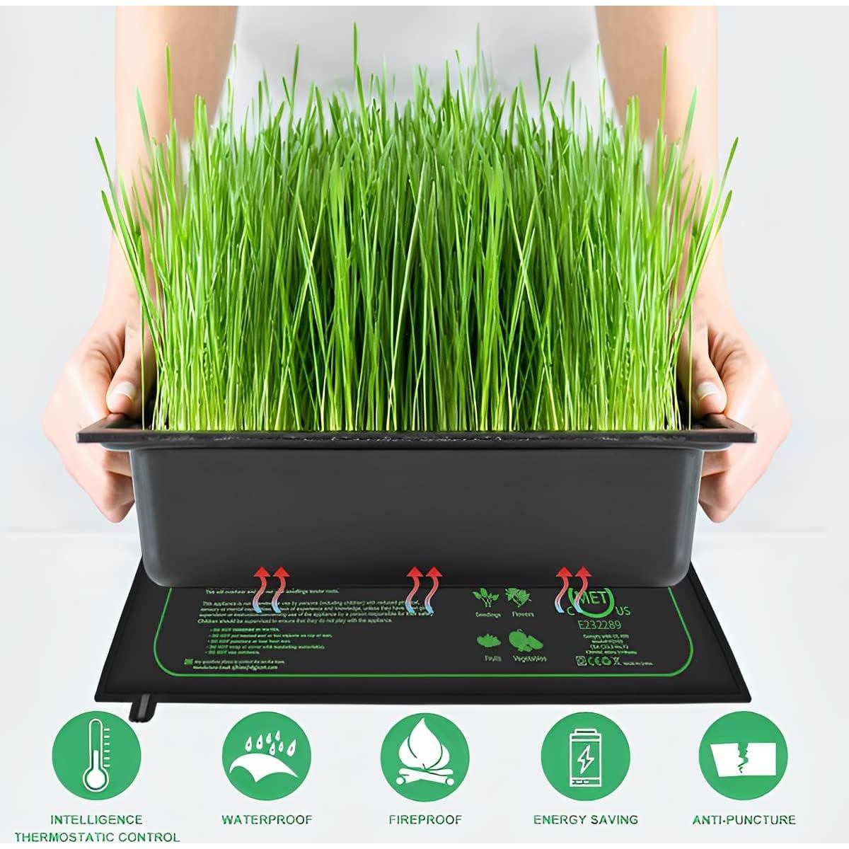 Alfombrillas térmicas para plántulas Honghu 50.8x52.7cm - Paquete de 2