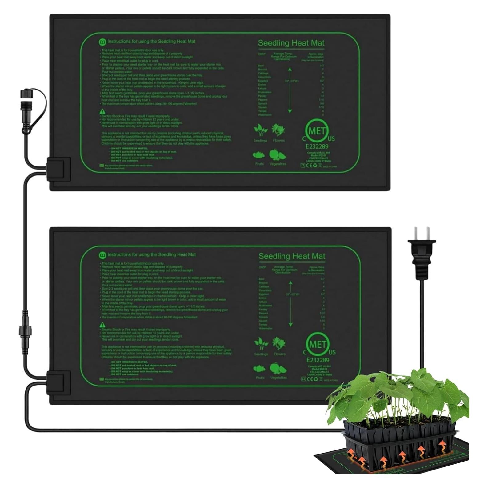 Almohadillas Térmicas Enlazables Higoro 25.4x52.7cm 21W Paquete 2