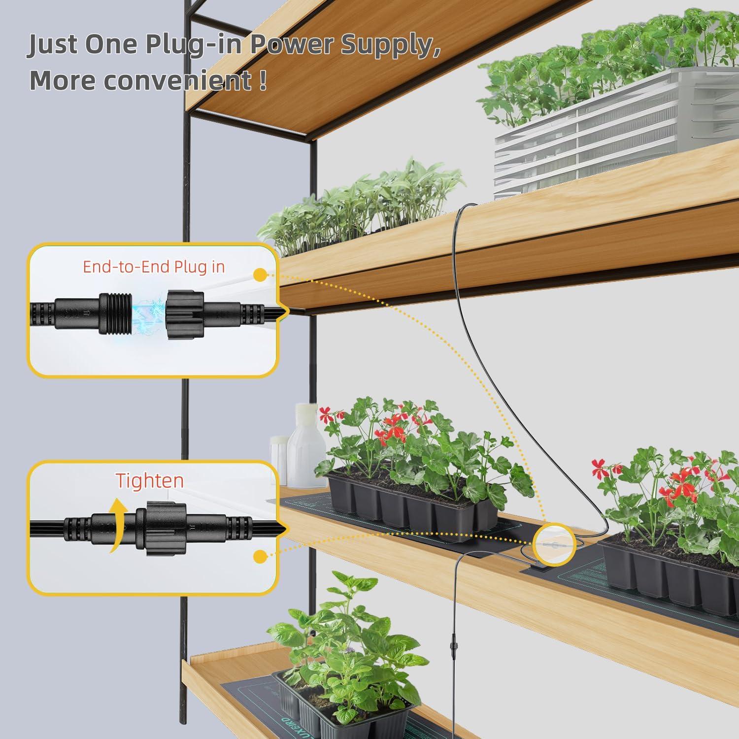 Almohadillas Térmicas Enlazables Higoro 25.4x52.7cm 21W Paquete 2