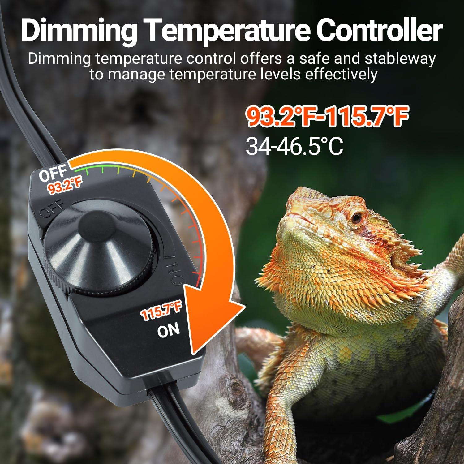 Hamaca Térmica Reptizoo 2-en-1 para Reptiles con Controlador