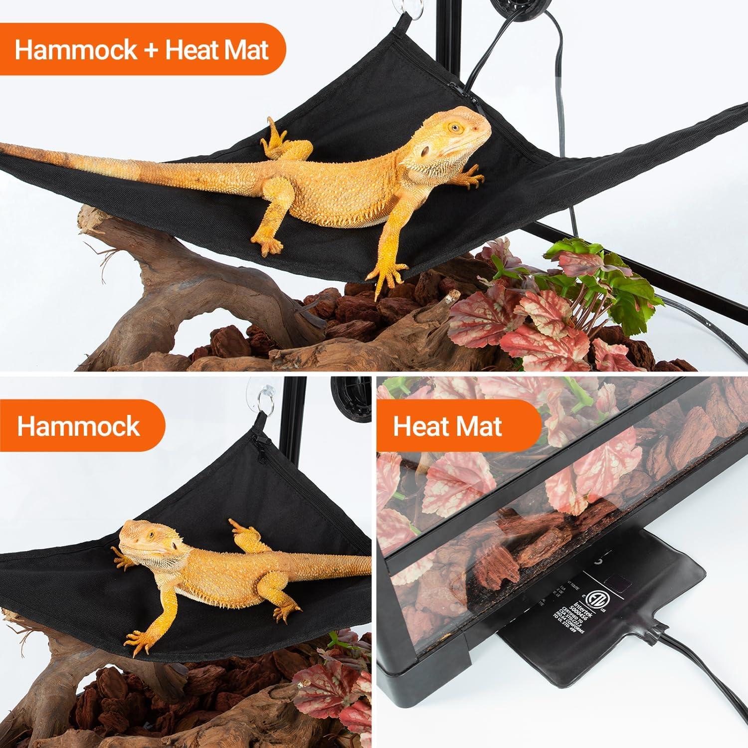 Hamaca Térmica Reptizoo 2-en-1 para Reptiles con Controlador